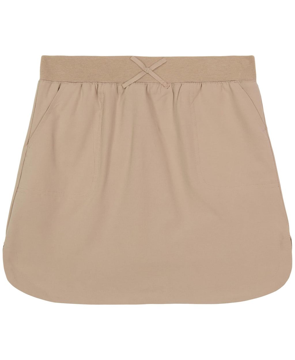 Izod Girls' School Uniform Pull-on Scooter Skirt with Undershorts, Knit Waistband & Functional Pockets, Wrinkle Resistant