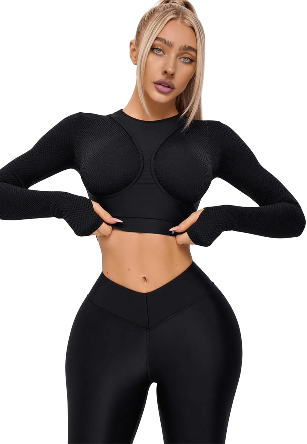 Bona Fide Women's Performance Top - Breathable Slim Fit Yoga Fitness | tank top or t-shirt, short or long sleeve, stretchy fabric, running and gym