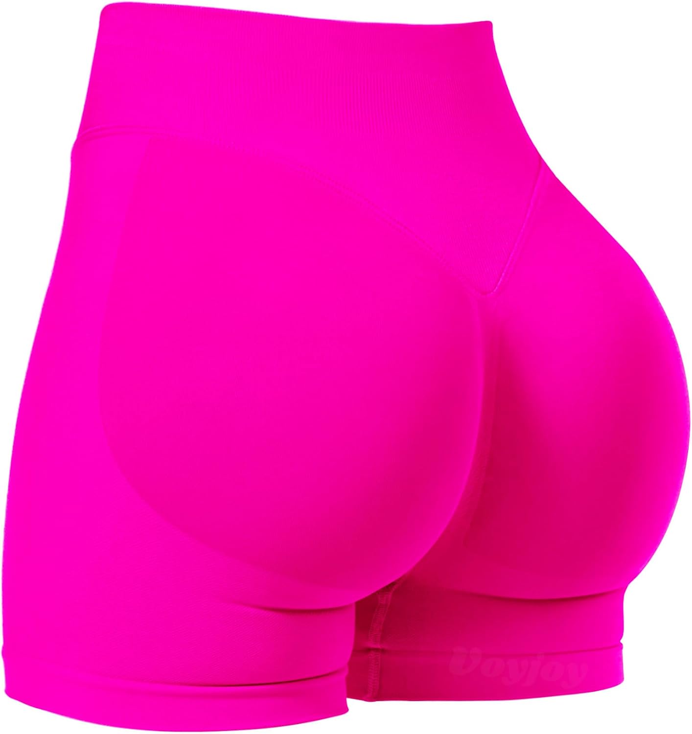 VOYJOY Women Workout Impact Shorts 2.5"/ 3.6"/ 4.5"/ 6" Scrunch Butt Booty | Tummy Control, High Waisted, Bike Short, Gentle Compression, for Women