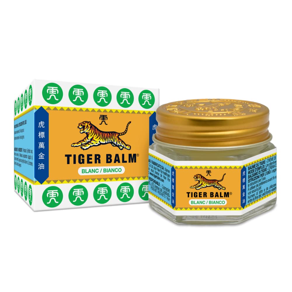Tiger Balm® Baume du Tigre® Baume Blanc, Effet froid, Après l'effort, 30 g