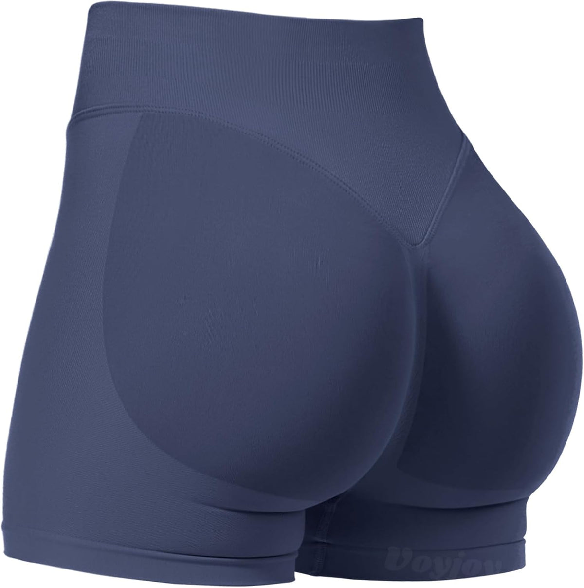VOYJOY Women Workout Impact Shorts 2.5"/ 3.6"/ 4.5"/ 6" Scrunch Butt Booty | Tummy Control, High Waisted, Bike Short, Gentle Compression, for Women