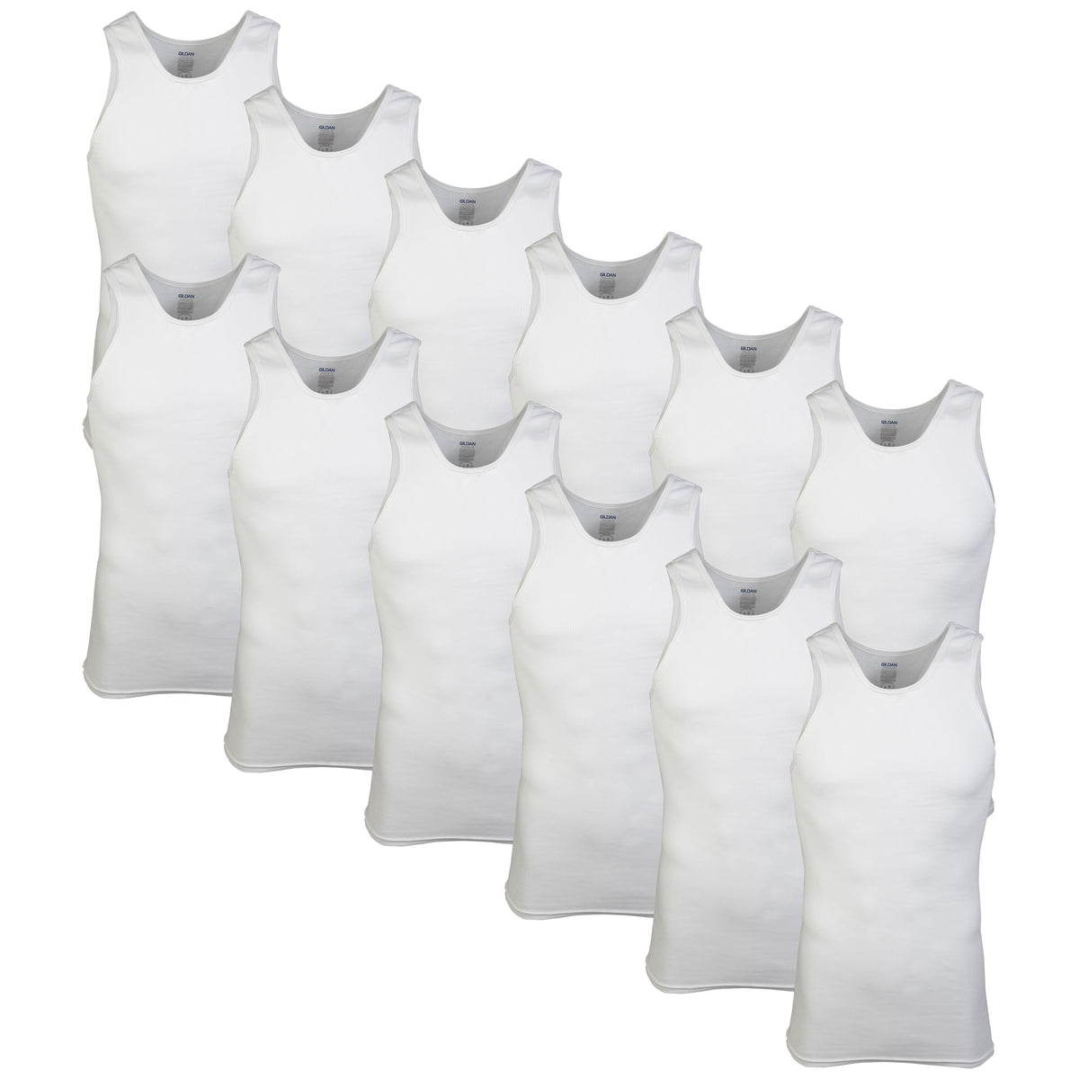Gildan Men's A-Shirts Tanks Multipack