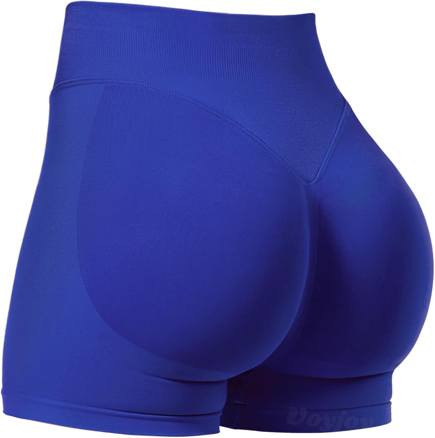 VOYJOY Women Workout Impact Shorts 2.5"/ 3.6"/ 4.5"/ 6" Scrunch Butt Booty | Tummy Control, High Waisted, Bike Short, Gentle Compression, for Women