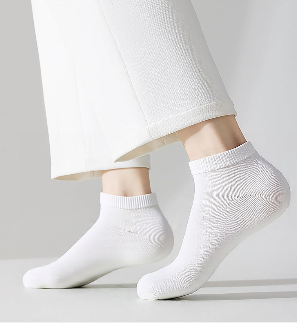 12-30 Pairs Low Cut Ankle Socks for Women No Show Casual Breathable Athletic Socks Bulk for Sport