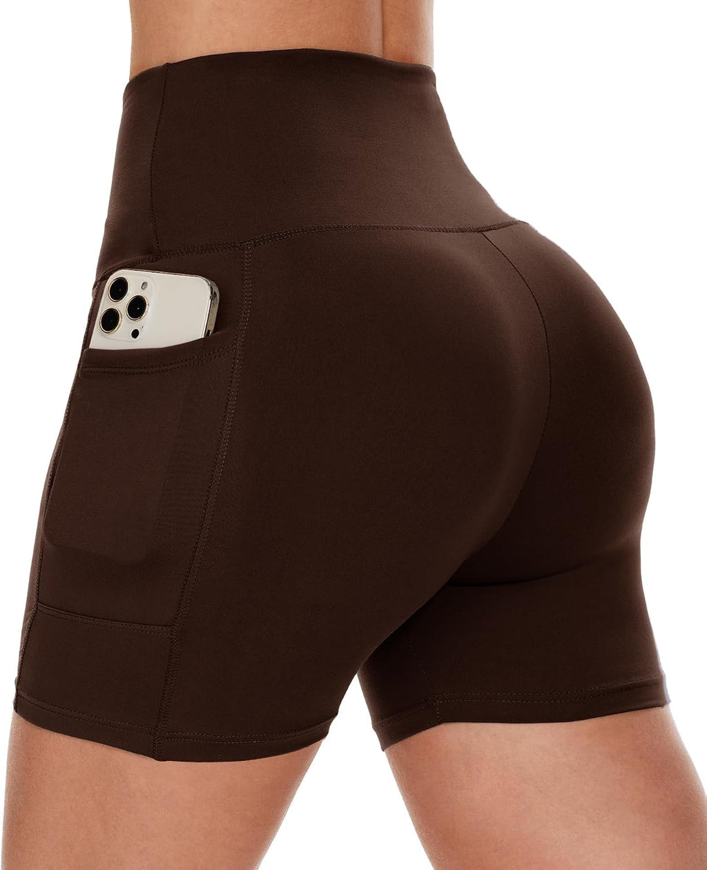 Biker Shorts Women with Pockets - 3"/5"/8" Workout Gym Spandex Yoga Shorts | High Waisted Tummy Control Shorts, Fitness Clothing, Womens Clothes for Running Athletic Exercise Sports