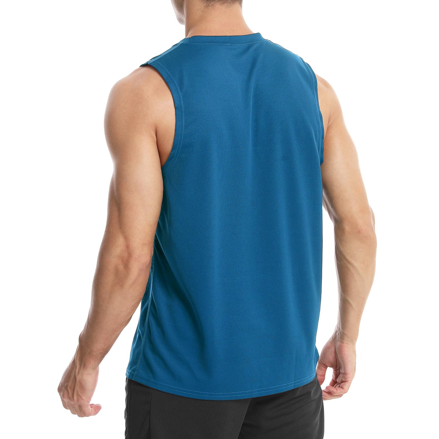 Men's Sleeveless Vest Running Gym Quick Dry Breathable Vest Sports T-Shirt