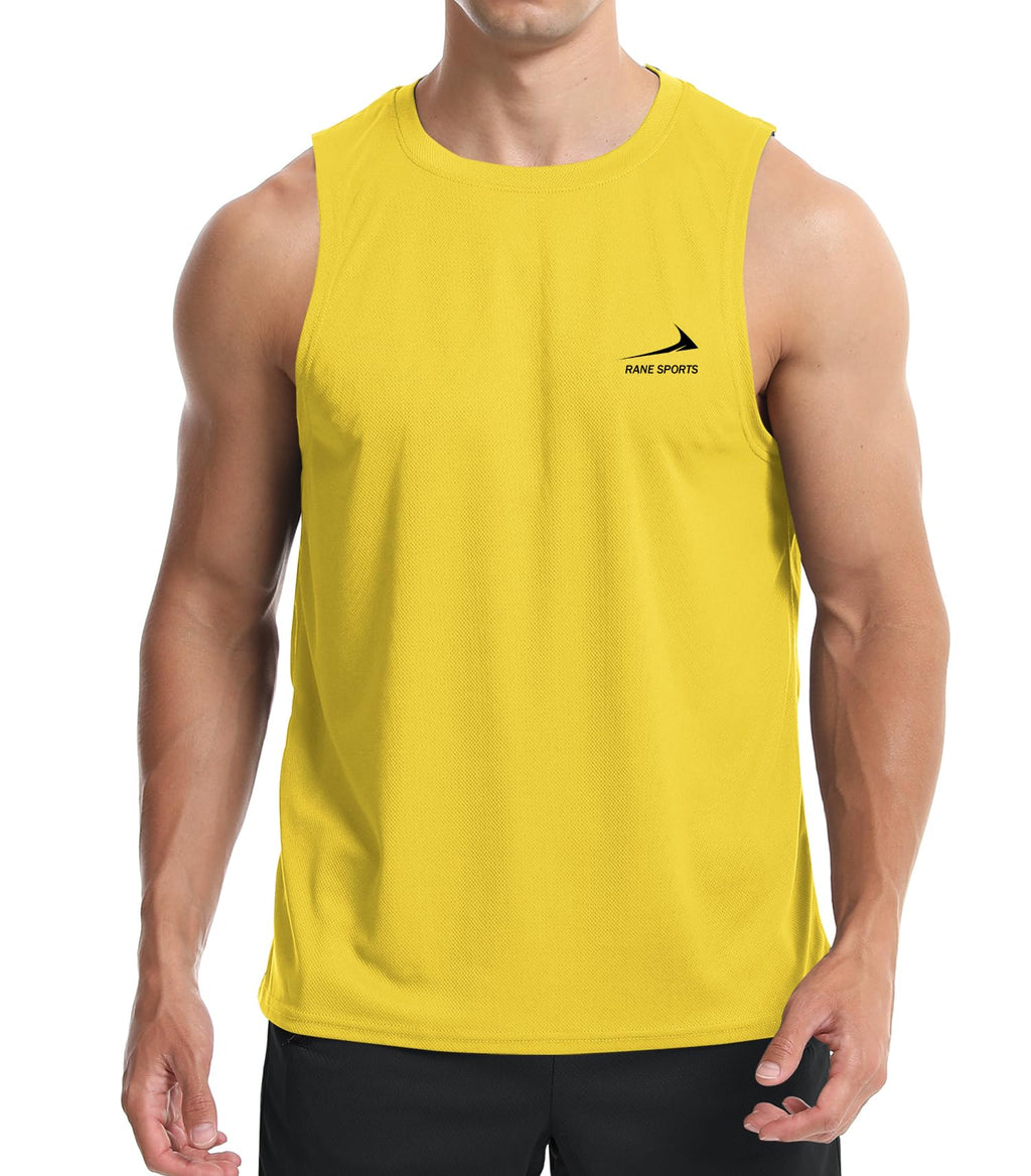 Men's Sleeveless Vest Running Gym Quick Dry Breathable Vest Sports T-Shirt