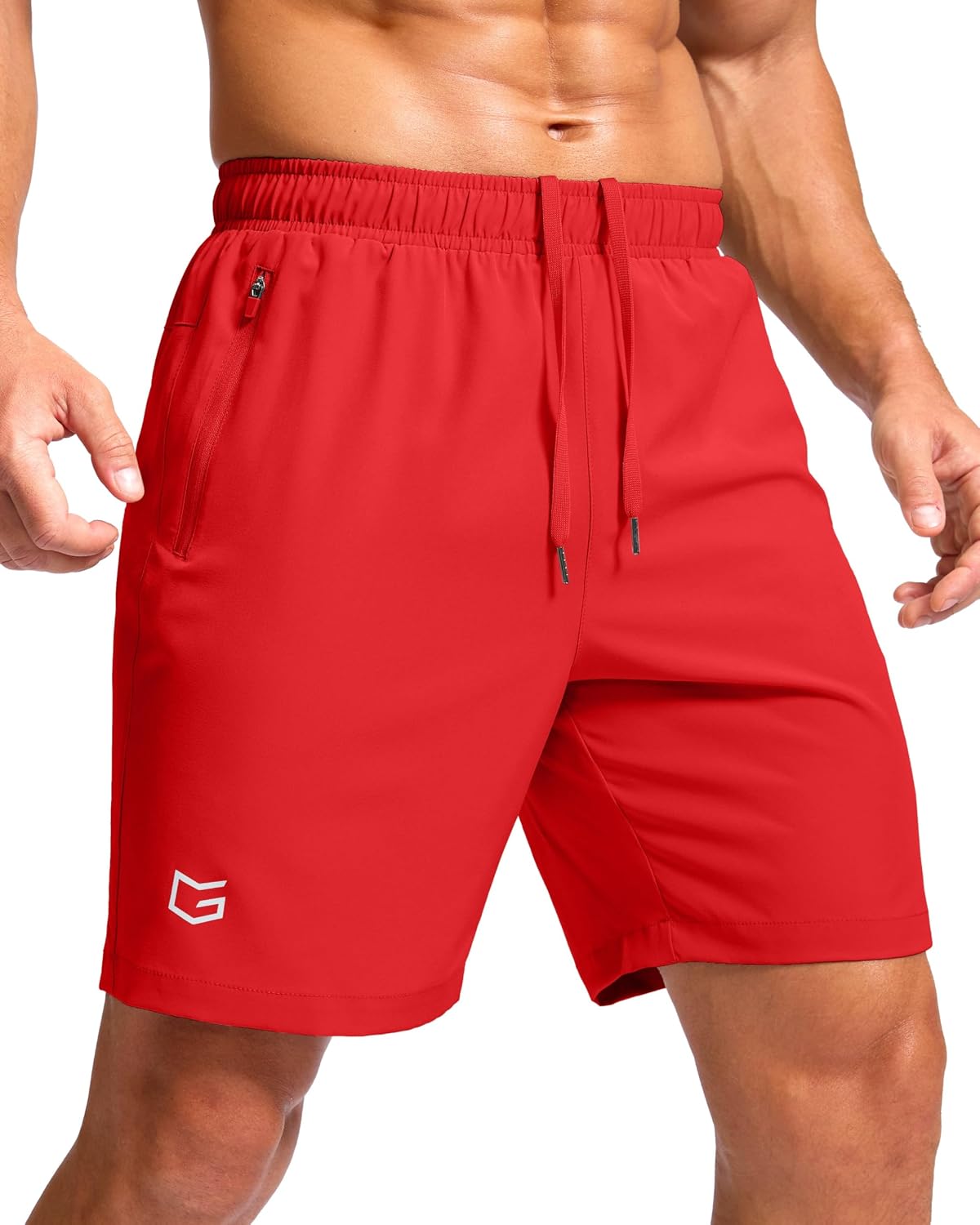 G Gradual Men's Athletic Running Shorts with 2 Zipper Pockets 7"/ 5"/ 9" | Quick Dry, Lightweight, Breathable, Moisture Wicking, Workout, Gym