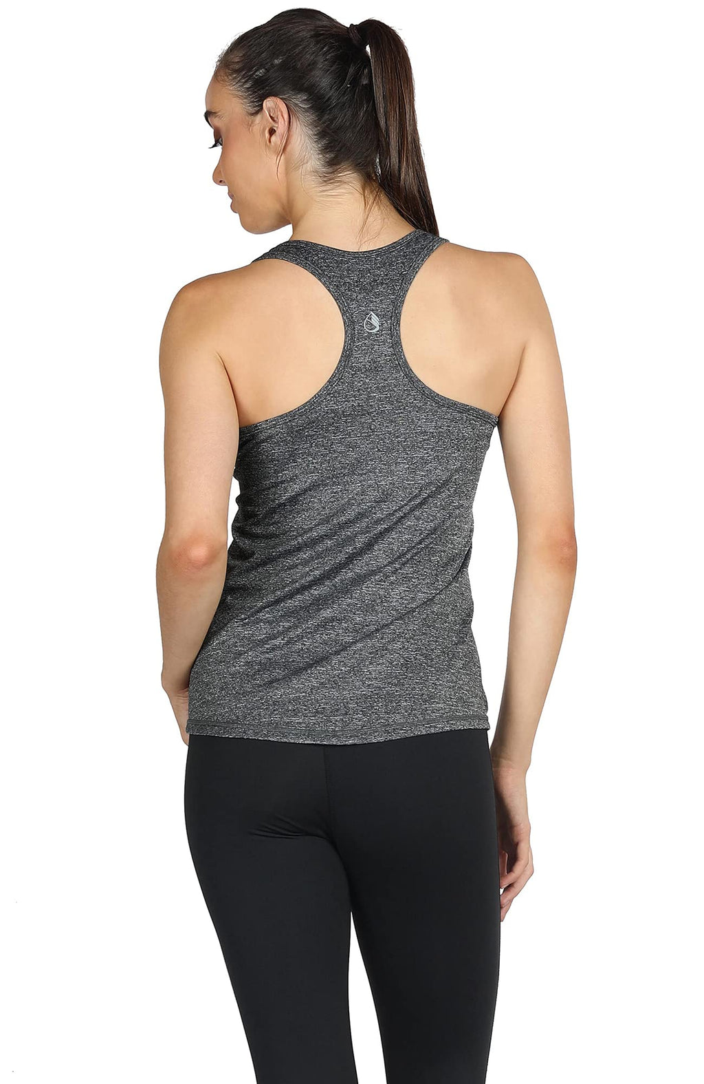 icyzone Débardeur de Sport Femme Dos Nageur Yoga Shirt sans Manches Running Fitness Tank Top, Lot de 3