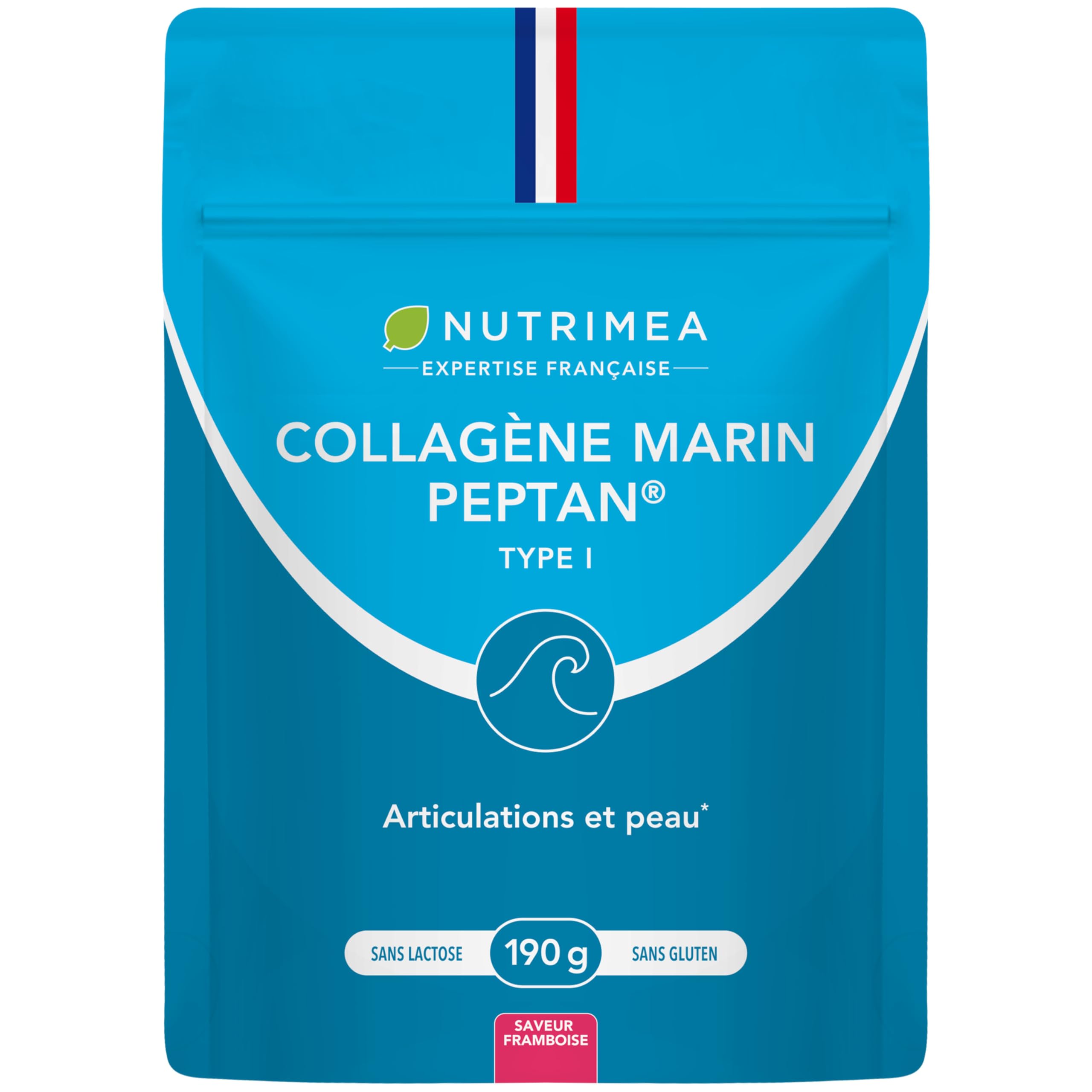 Collagene Marin | Types 1 & 2 Brevetés | Vitamines A, C & E Végétales | Pur et Naturel | Hydratation de la Peau | Protège Os et Cartilages | 900 mg | 90 Gélules | Nutrimea | Fabriqué en France