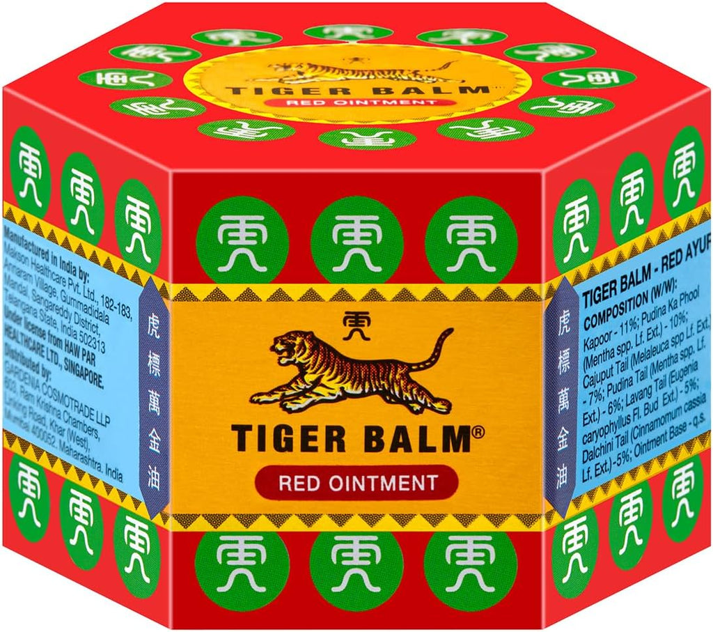 Tiger Balm® Baume du Tigre® Baume Rouge, Effet chaud, Avant l'effort, 30 g
