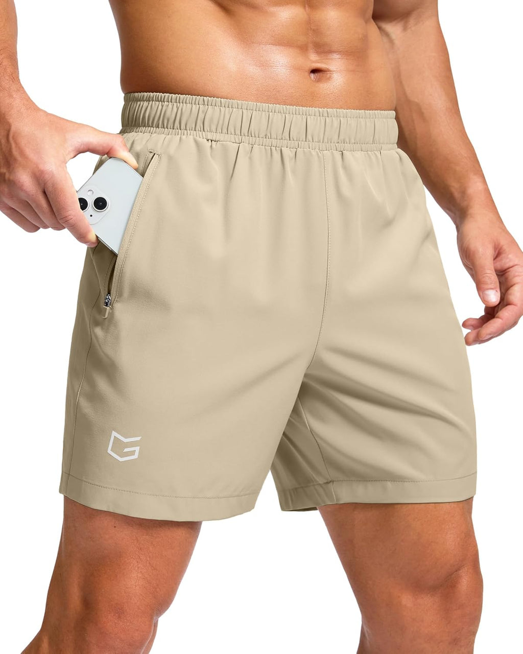 G Gradual Men's Athletic Running Shorts with 2 Zipper Pockets 7"/ 5"/ 9" | Quick Dry, Lightweight, Breathable, Moisture Wicking, Workout, Gym