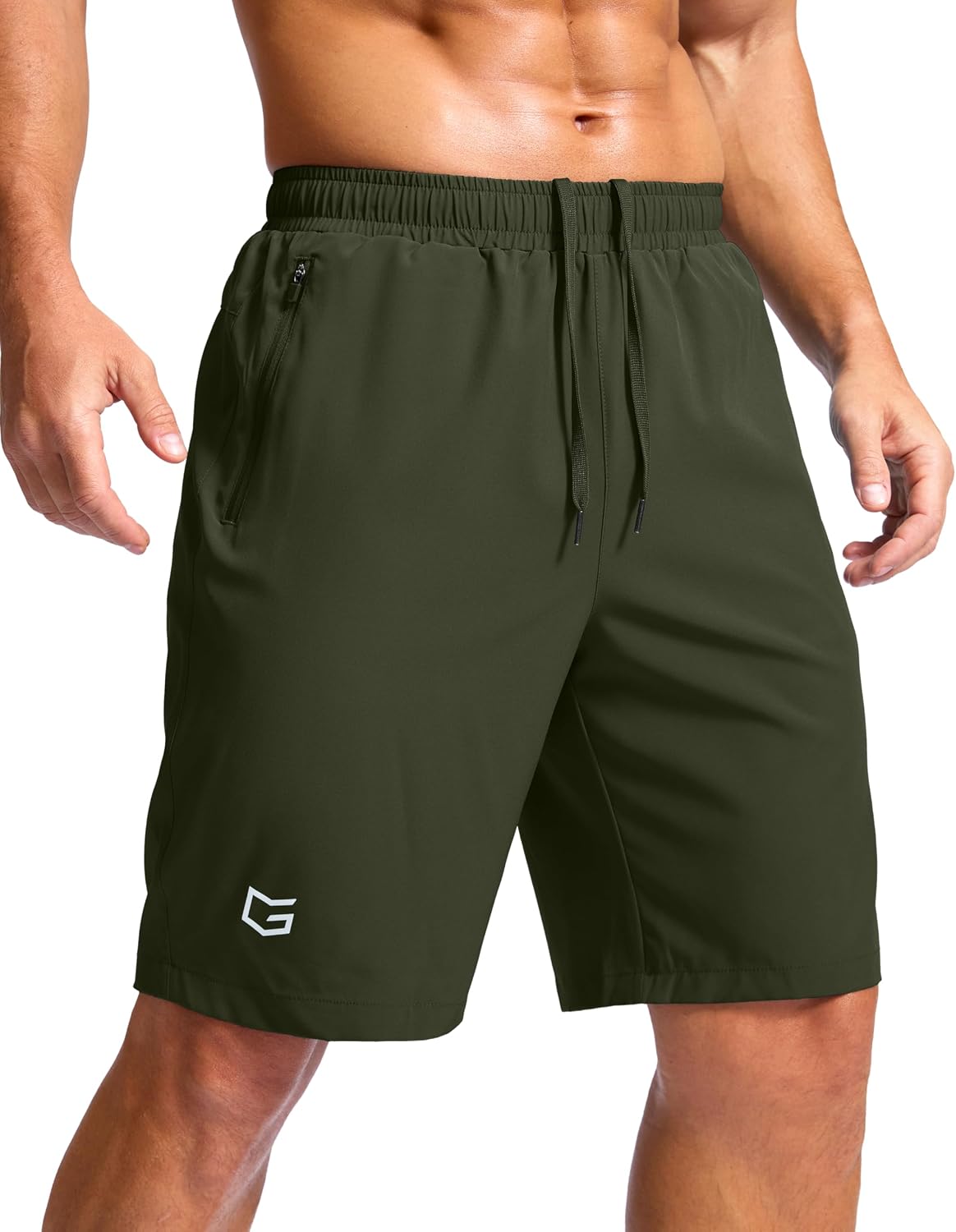 G Gradual Men's Athletic Running Shorts with 2 Zipper Pockets 7"/ 5"/ 9" | Quick Dry, Lightweight, Breathable, Moisture Wicking, Workout, Gym