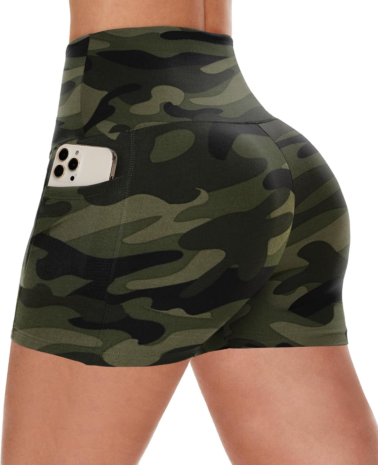 Biker Shorts Women with Pockets - 3"/5"/8" Workout Gym Spandex Yoga Shorts | High Waisted Tummy Control Shorts, Fitness Clothing, Womens Clothes for Running Athletic Exercise Sports