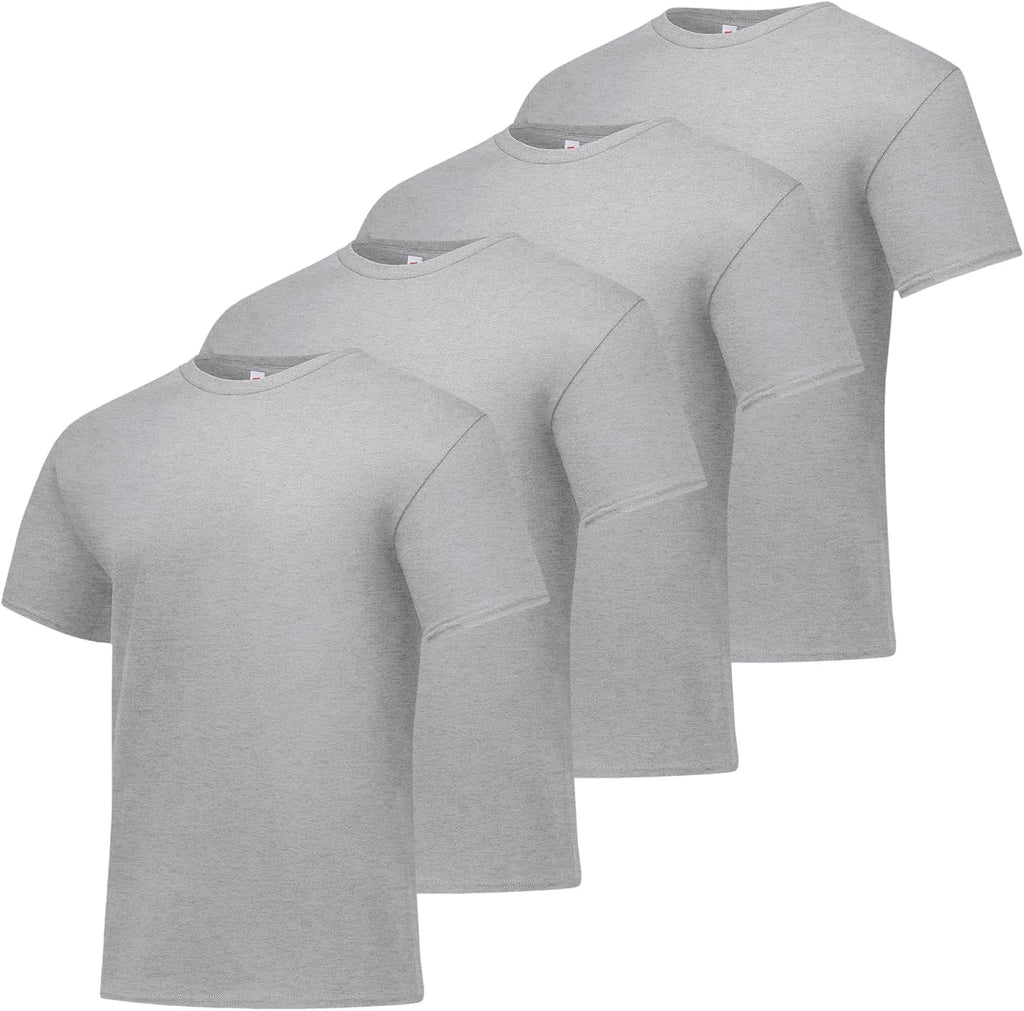 Hanes Men's T-Shirt Pack - 4 or 6 Pack - Essential-T Crewneck Cotton T-Shirts - Everyday Men's Clothing - Big & Tall