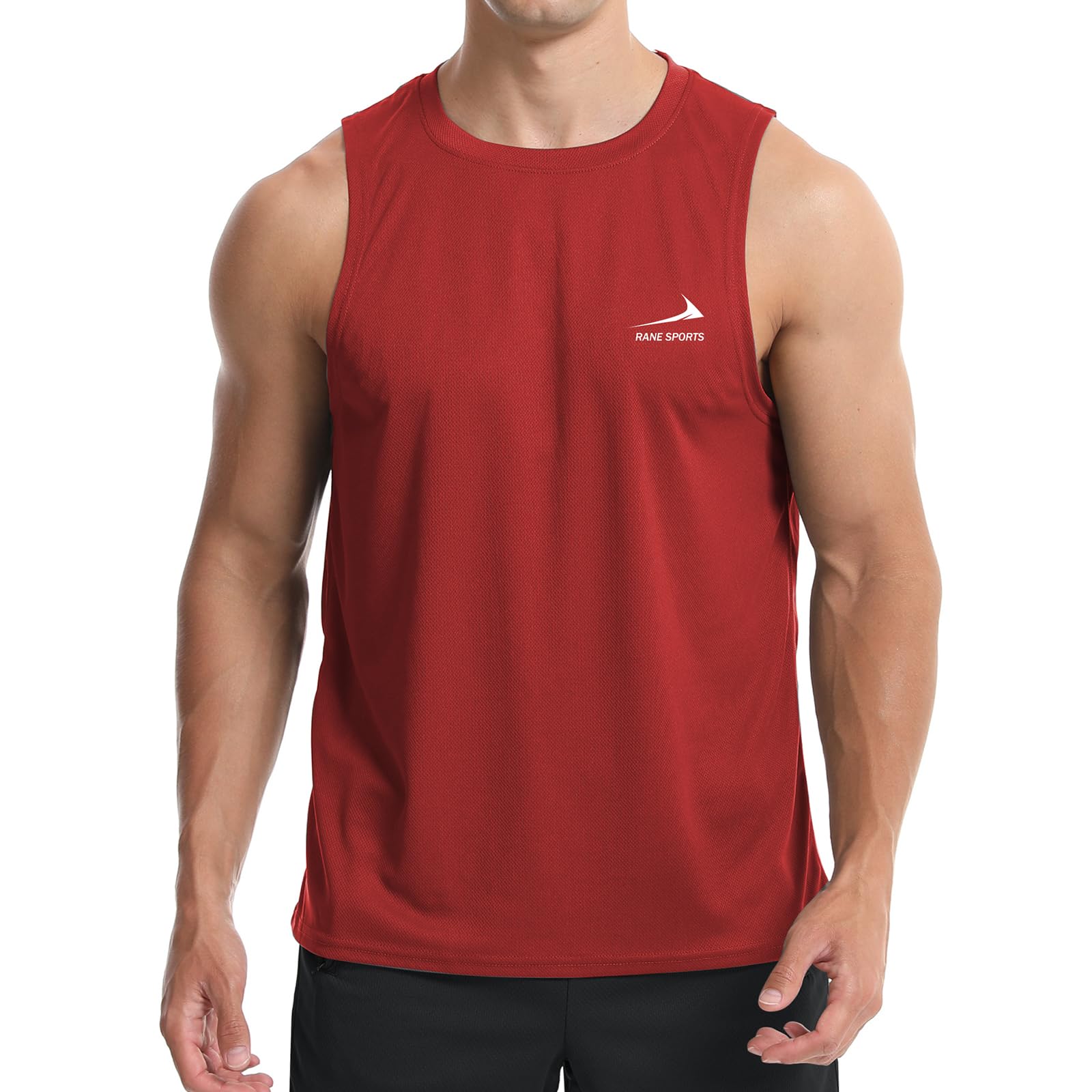 Men's Sleeveless Vest Running Gym Quick Dry Breathable Vest Sports T-Shirt