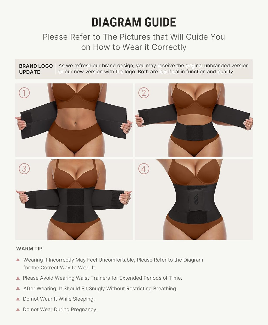 FeelinGirl Waist Trainer Belt Cincher Corset Tummy Control Faja Body Shaper | Hourglass Shaping, Triple Wrap, Hook-loop Closure, Postpartum Gym Workout, Underbust Girdle, Perspiring Fabric