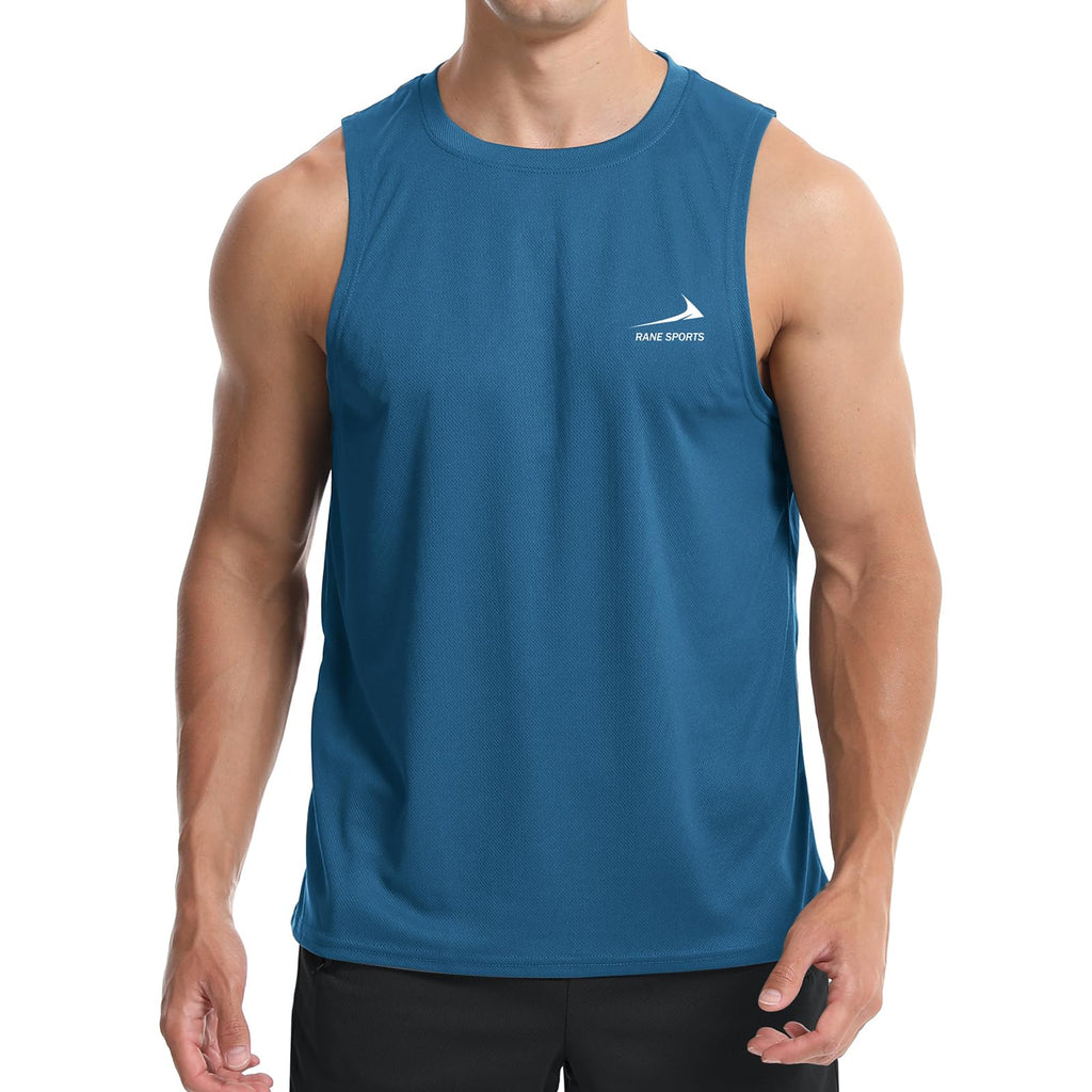 Men's Sleeveless Vest Running Gym Quick Dry Breathable Vest Sports T-Shirt