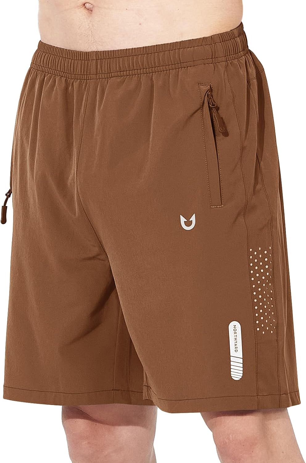 NORTHYARD Men's Athletic Running Shorts Gym Workout 7"/9"/5" Zipper Pockets | Quick Dry, Lightweight, Breathable, Unlined, Moisture-wicking, Reflective Strips, Elastic Waist, Sports Basketball Tennis