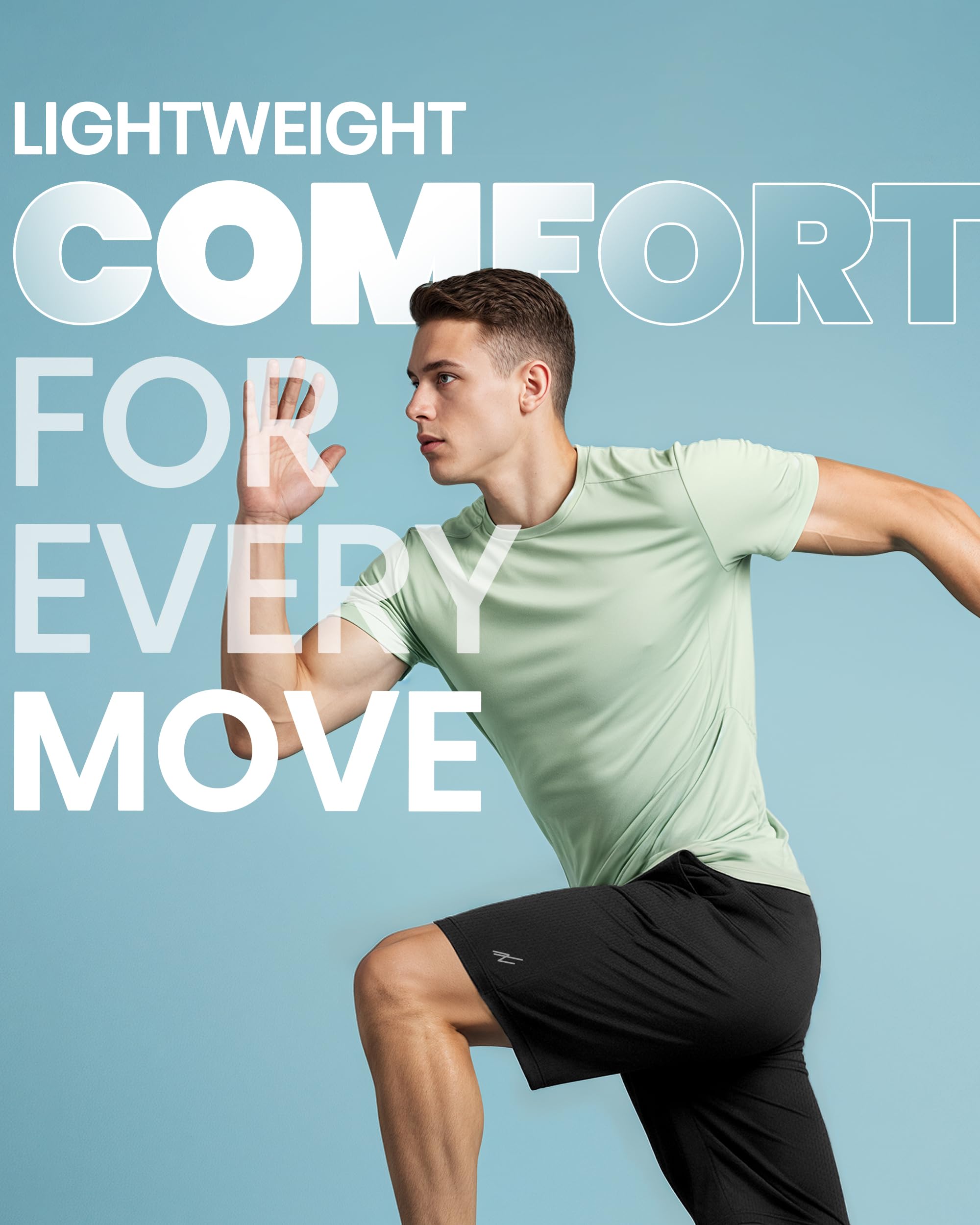 Breathable Mesh Mens Athletic Shorts Loose-Fit Quick Dry Running Gym Shorts | Lightweight Activewear Knit Workout Shorts with Pockets 8 Inch Inseam Elastic Waistband with Drawstring