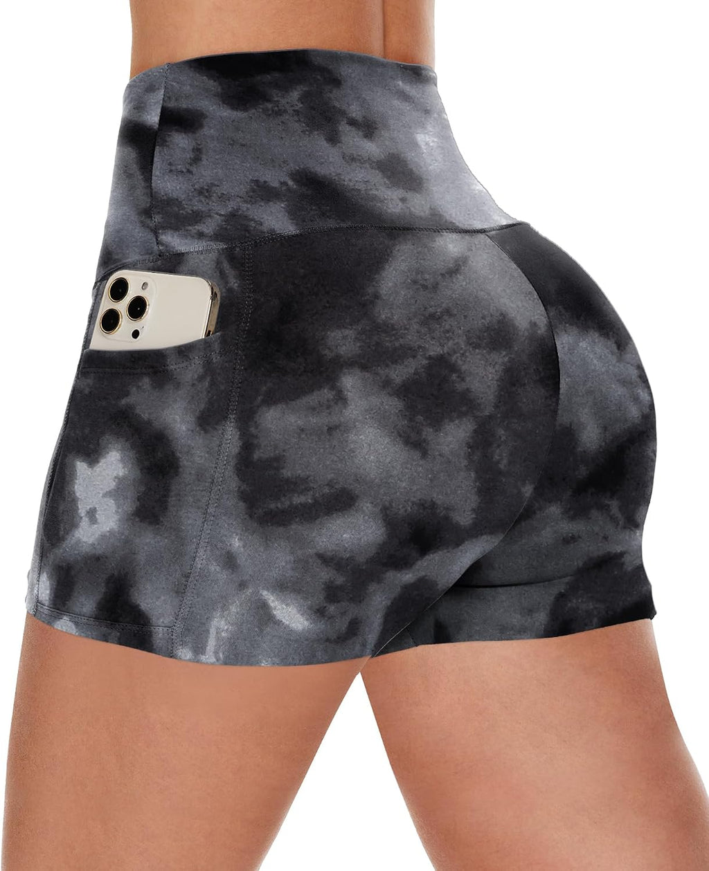 Biker Shorts Women with Pockets - 3"/5"/8" Workout Gym Spandex Yoga Shorts | High Waisted Tummy Control Shorts, Fitness Clothing, Womens Clothes for Running Athletic Exercise Sports