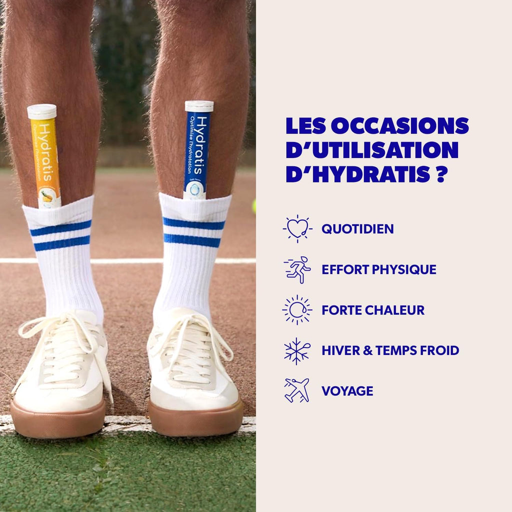 HYDRATIS - Pastilles Hydratation Electrolytes - Mix Fruits des Bois + Pêche - Améliore l'Hydratation et Favorise l'Énergie - Formule Isotonique - Sport, Récupération - 2 tubes (40 Pastilles) | Améliore l'Hydratation et Favorise l'Énergie - Formule Isotoni