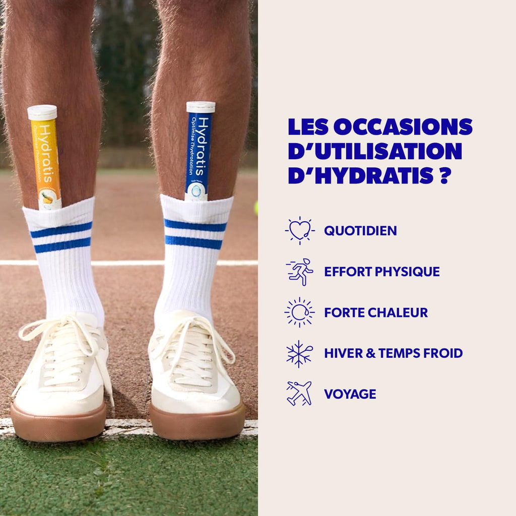 HYDRATIS - Pastilles Hydratation Electrolytes - Mix Fruits des Bois + Pêche - Améliore l'Hydratation et Favorise l'Énergie - Formule Isotonique - Sport, Récupération - 2 tubes (40 Pastilles) | Améliore l'Hydratation et Favorise l'Énergie - Formule Isotoni