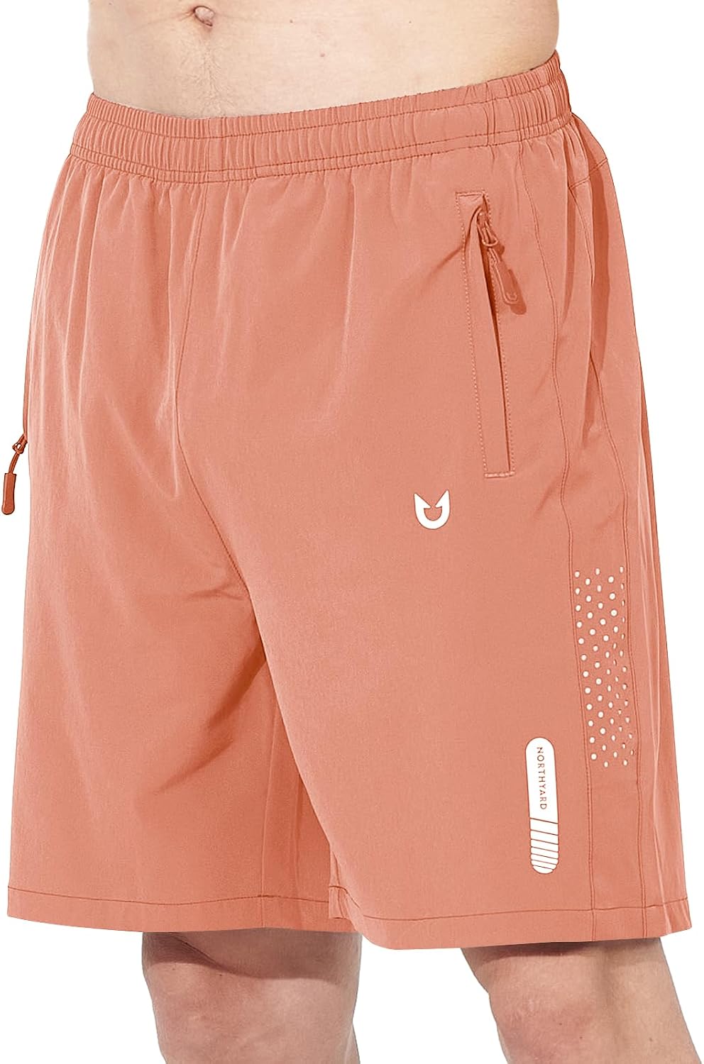 NORTHYARD Men's Athletic Running Shorts Gym Workout 7"/9"/5" Zipper Pockets | Quick Dry, Lightweight, Breathable, Unlined, Moisture-wicking, Reflective Strips, Elastic Waist, Sports Basketball Tennis
