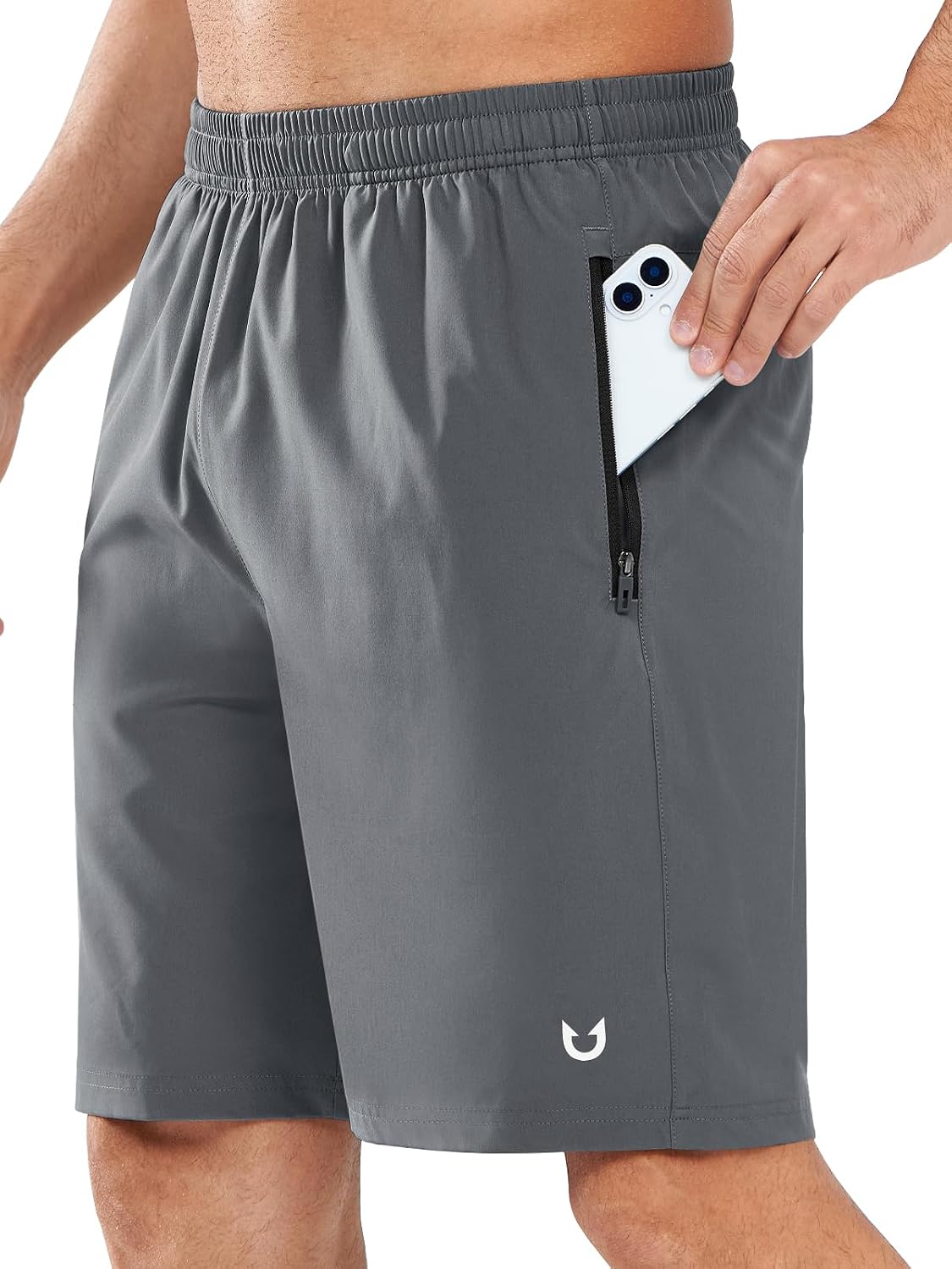 NORTHYARD Men's Athletic Running Shorts Quick Dry Lightweight Zip Pockets | 5", 7", 9" Inseam, Unlined, Adjustable Waist, Moisture Wicking, 4-Way Stretch, UPF 50+, Workout Gym Tennis Basketball Hiking