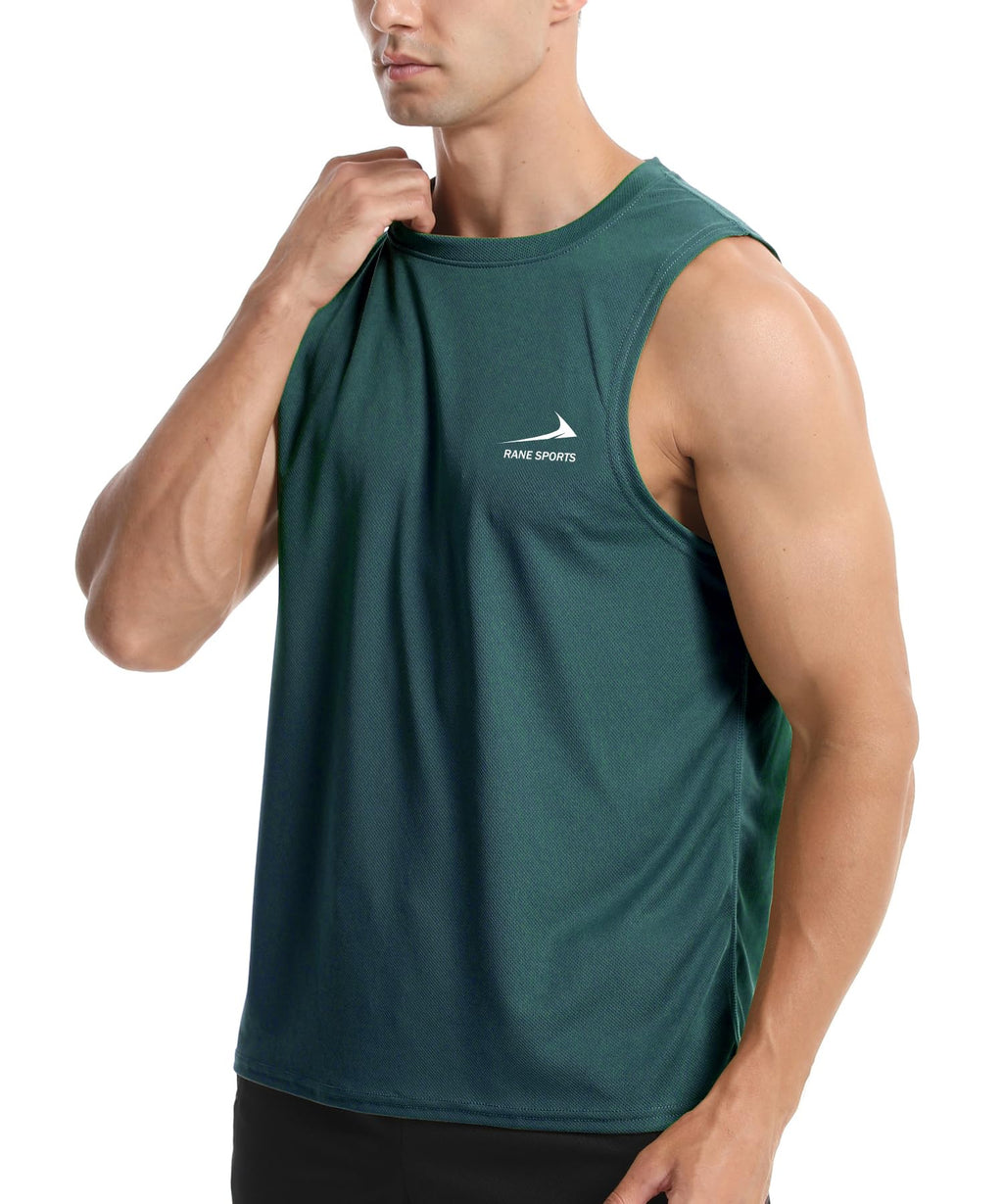Men's Sleeveless Vest Running Gym Quick Dry Breathable Vest Sports T-Shirt