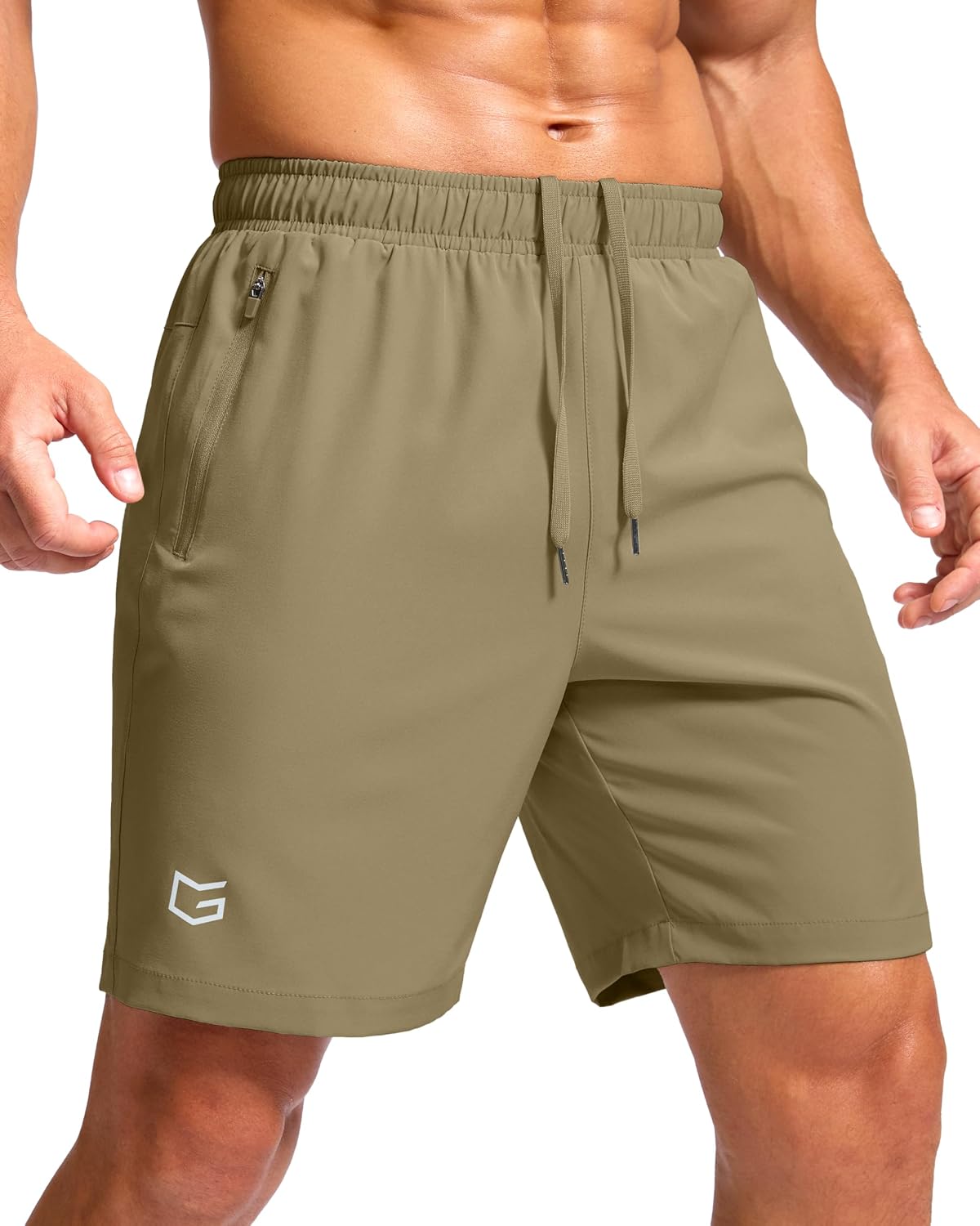 G Gradual Men's Athletic Running Shorts with 2 Zipper Pockets 7"/ 5"/ 9" | Quick Dry, Lightweight, Breathable, Moisture Wicking, Workout, Gym