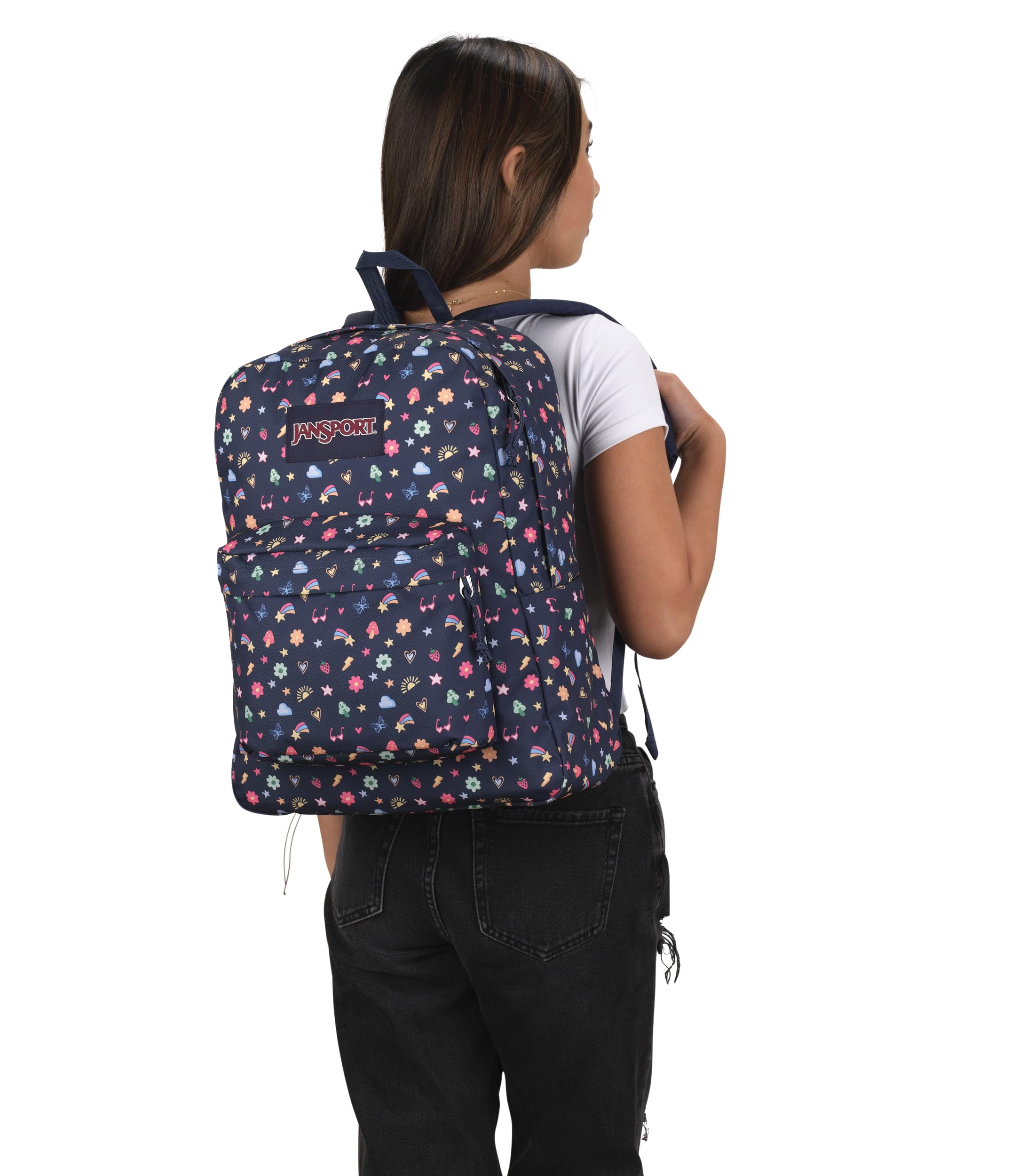 JanSport SuperBreak One Backpack - Durable, Lightweight Bag with 1 Main Compartment, Front Utility Pocket with Built-in Organizer, Premium Backpack, Grounded Grey