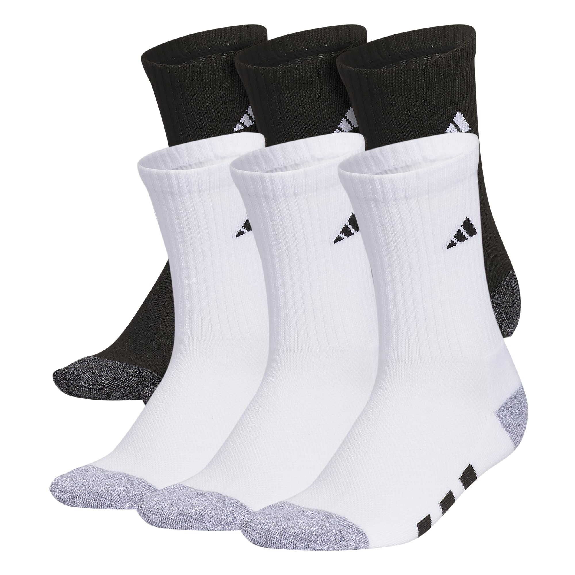 adidas Kids Athletic Cushioned 6-Pack Crew (Little Kid/Big Kid/Adult)