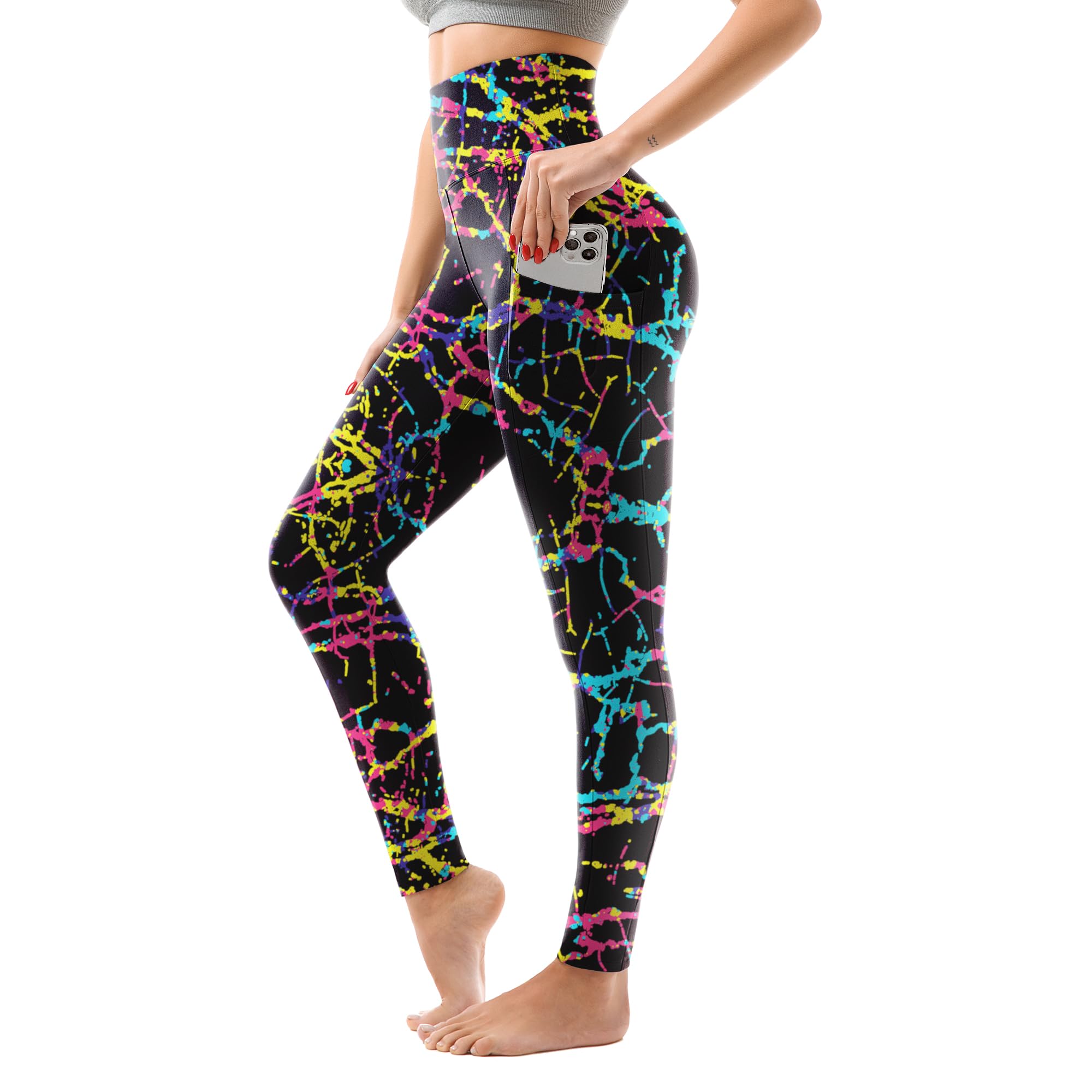 SINOPHANT High Waisted Leggings Women with Pockets | Women, Full Length, Buttery Soft Stretchy, Yoga Pants