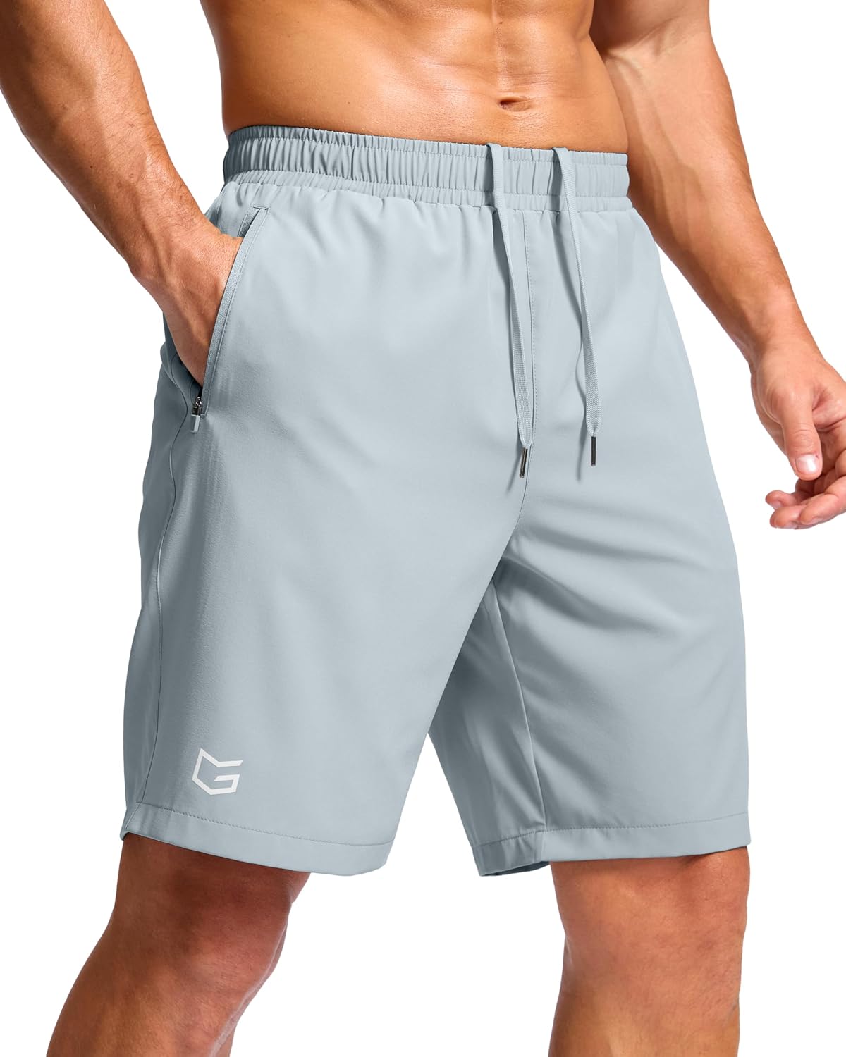 G Gradual Men's Athletic Running Shorts with 2 Zipper Pockets 7"/ 5"/ 9" | Quick Dry, Lightweight, Breathable, Moisture Wicking, Workout, Gym