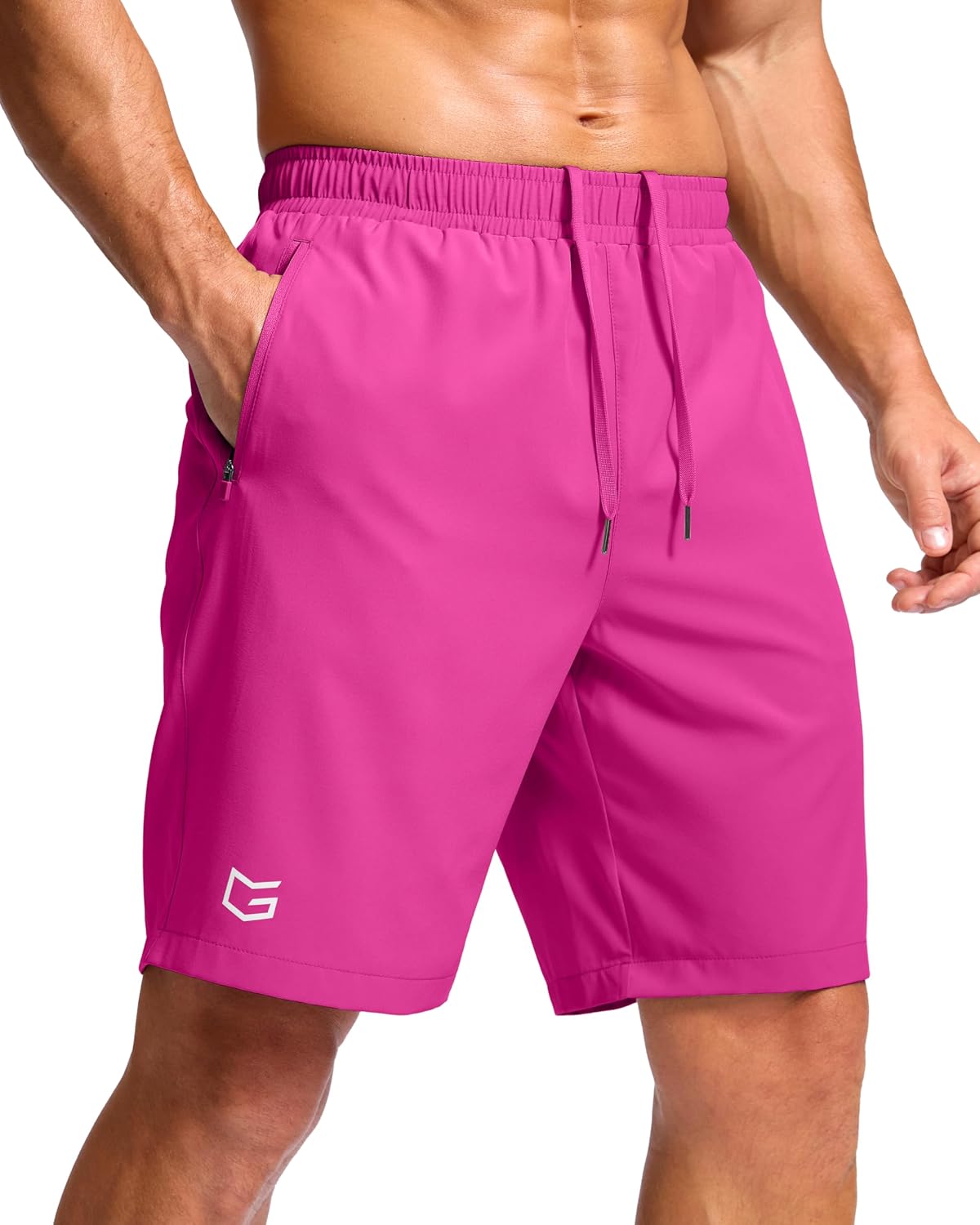G Gradual Men's Athletic Running Shorts with 2 Zipper Pockets 7"/ 5"/ 9" | Quick Dry, Lightweight, Breathable, Moisture Wicking, Workout, Gym