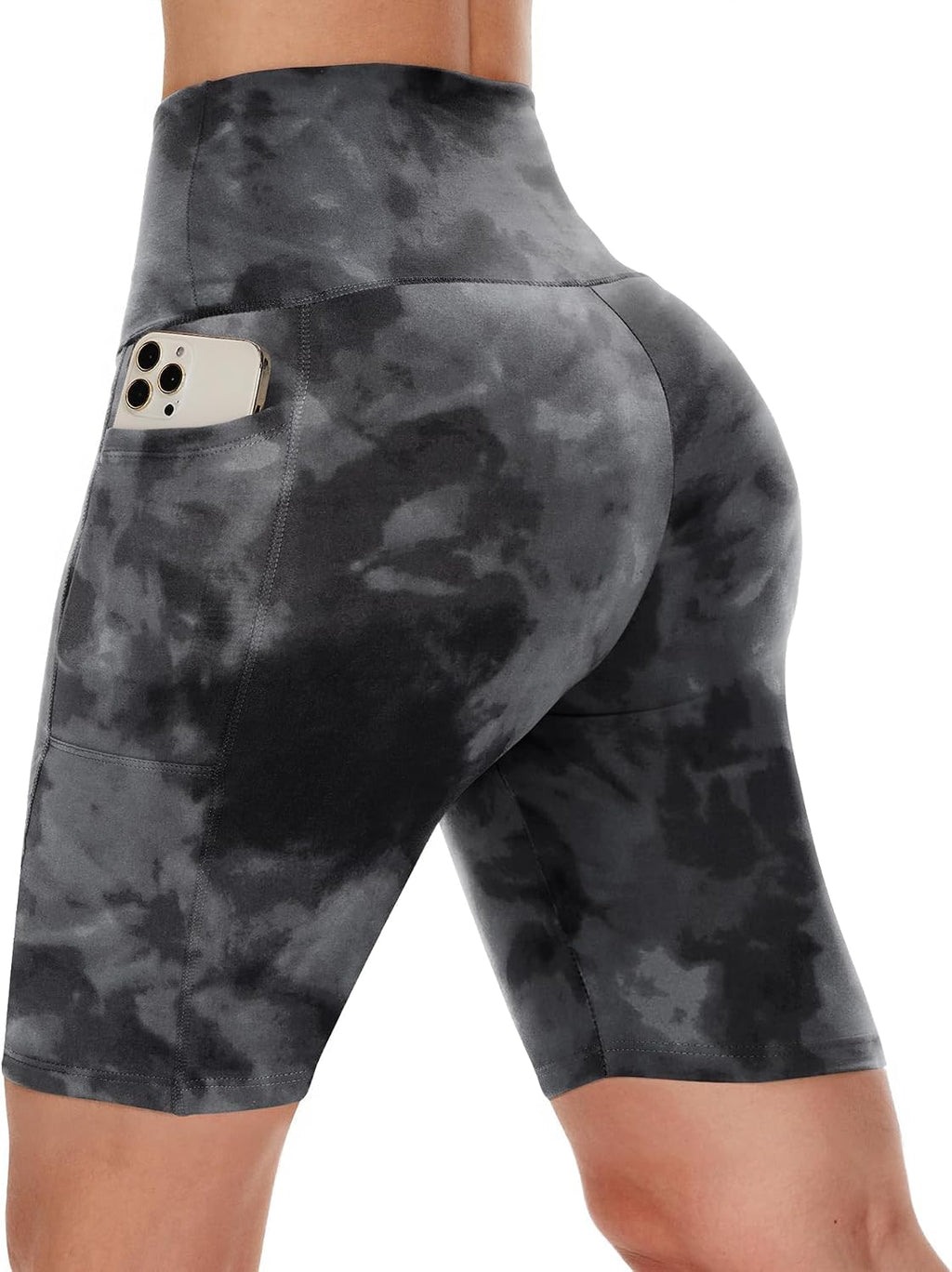 Biker Shorts Women with Pockets - 3"/5"/8" Workout Gym Spandex Yoga Shorts | High Waisted Tummy Control Shorts, Fitness Clothing, Womens Clothes for Running Athletic Exercise Sports
