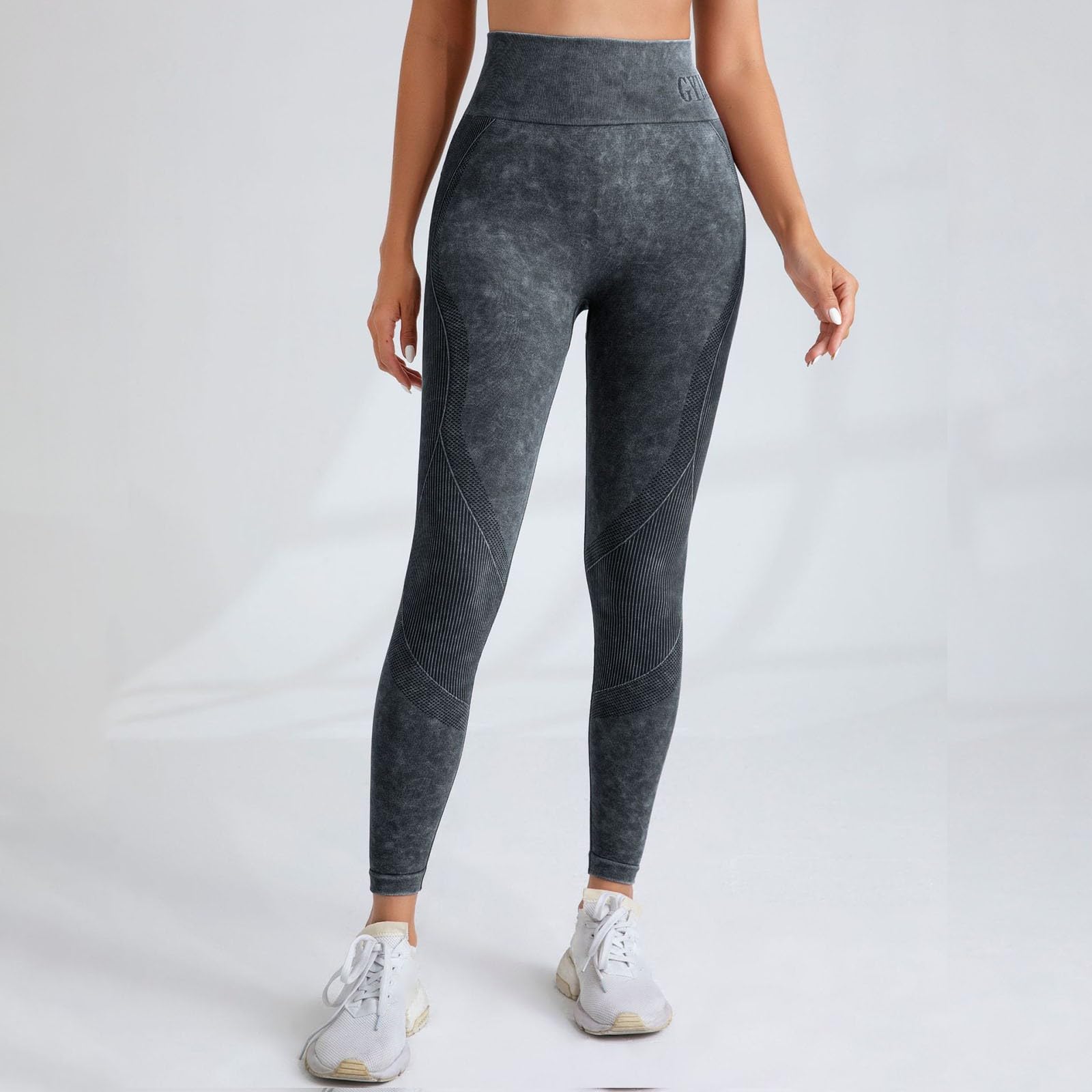 riou 3D Anti-Cellulite Leggings, Women's 3D Compression, High Waist Slimming, Seamless, Sports Pants for Running, Yoga Fitness Sports Pants