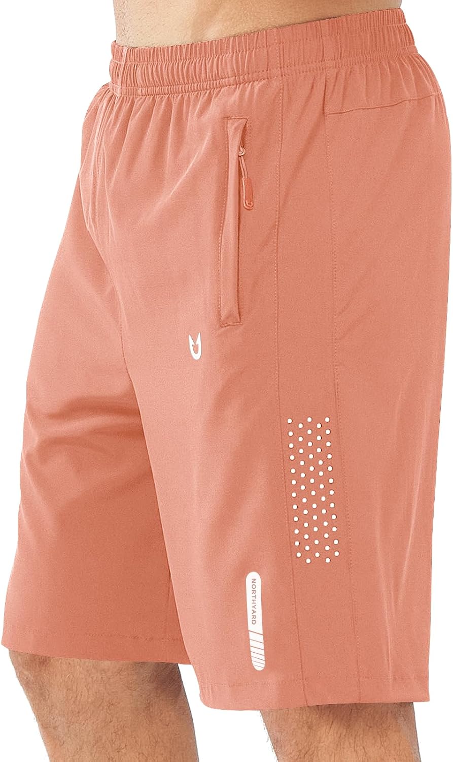 NORTHYARD Men's Athletic Running Shorts Gym Workout 7"/9"/5" Zipper Pockets | Quick Dry, Lightweight, Breathable, Unlined, Moisture-wicking, Reflective Strips, Elastic Waist, Sports Basketball Tennis
