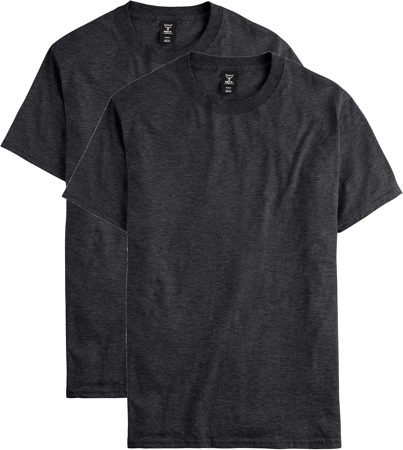 Hanes Men's Beefy-T T-Shirt, Heavyweight Cotton T-Shirts for Men, 1 or 2 Pack, Men's Tees (Tall