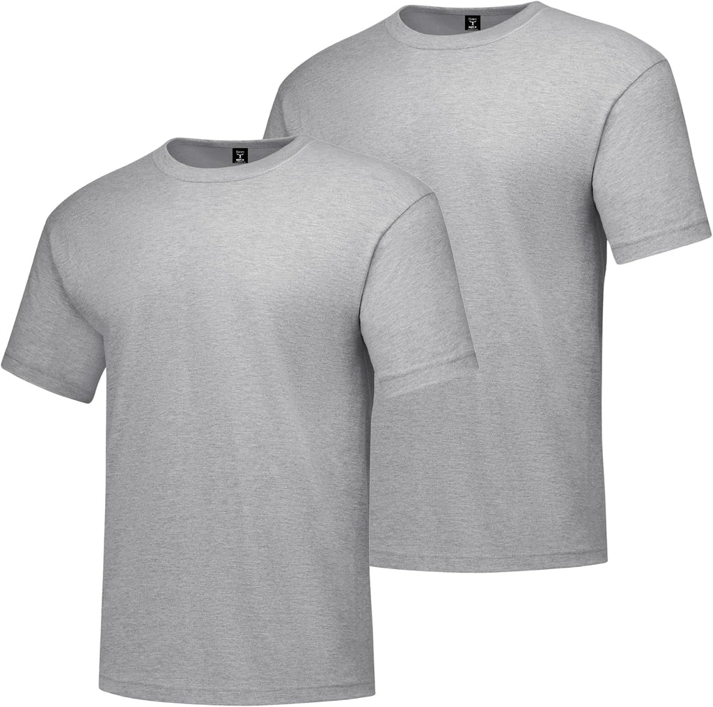 Hanes Men's Beefy-T T-Shirt, Heavyweight Cotton T-Shirts for Men, 1 or 2 Pack, Men's Tees (Tall
