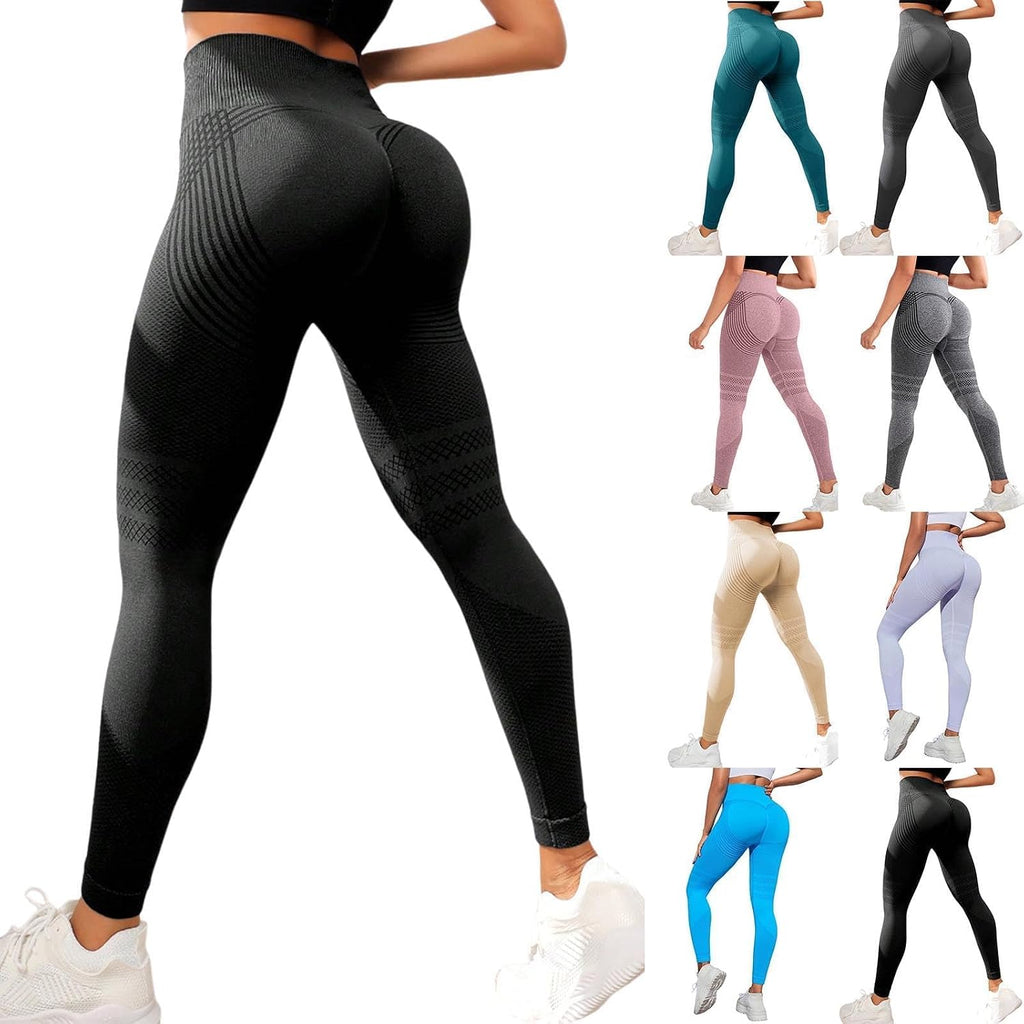 riou 3D Anti-Cellulite Leggings, Women's 3D Compression, High Waist Slimming, Seamless, Sports Pants for Running, Yoga Fitness Sports Pants