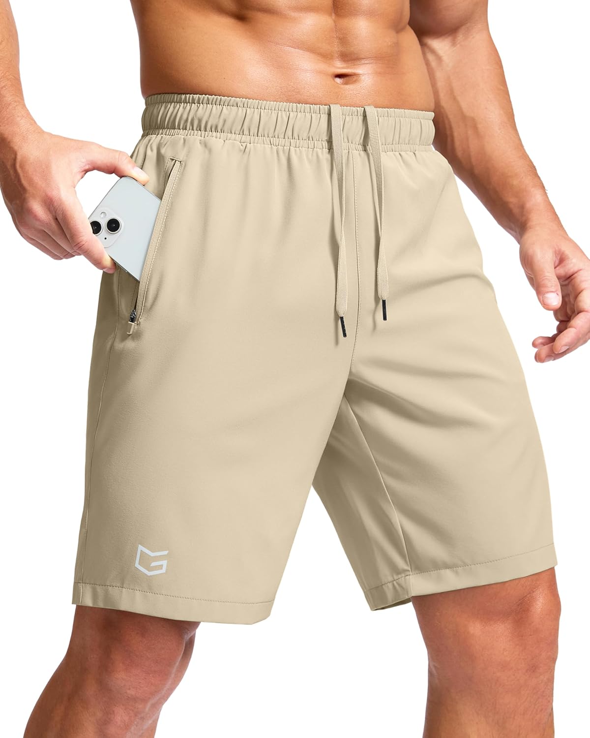 G Gradual Men's Athletic Running Shorts with 2 Zipper Pockets 7"/ 5"/ 9" | Quick Dry, Lightweight, Breathable, Moisture Wicking, Workout, Gym