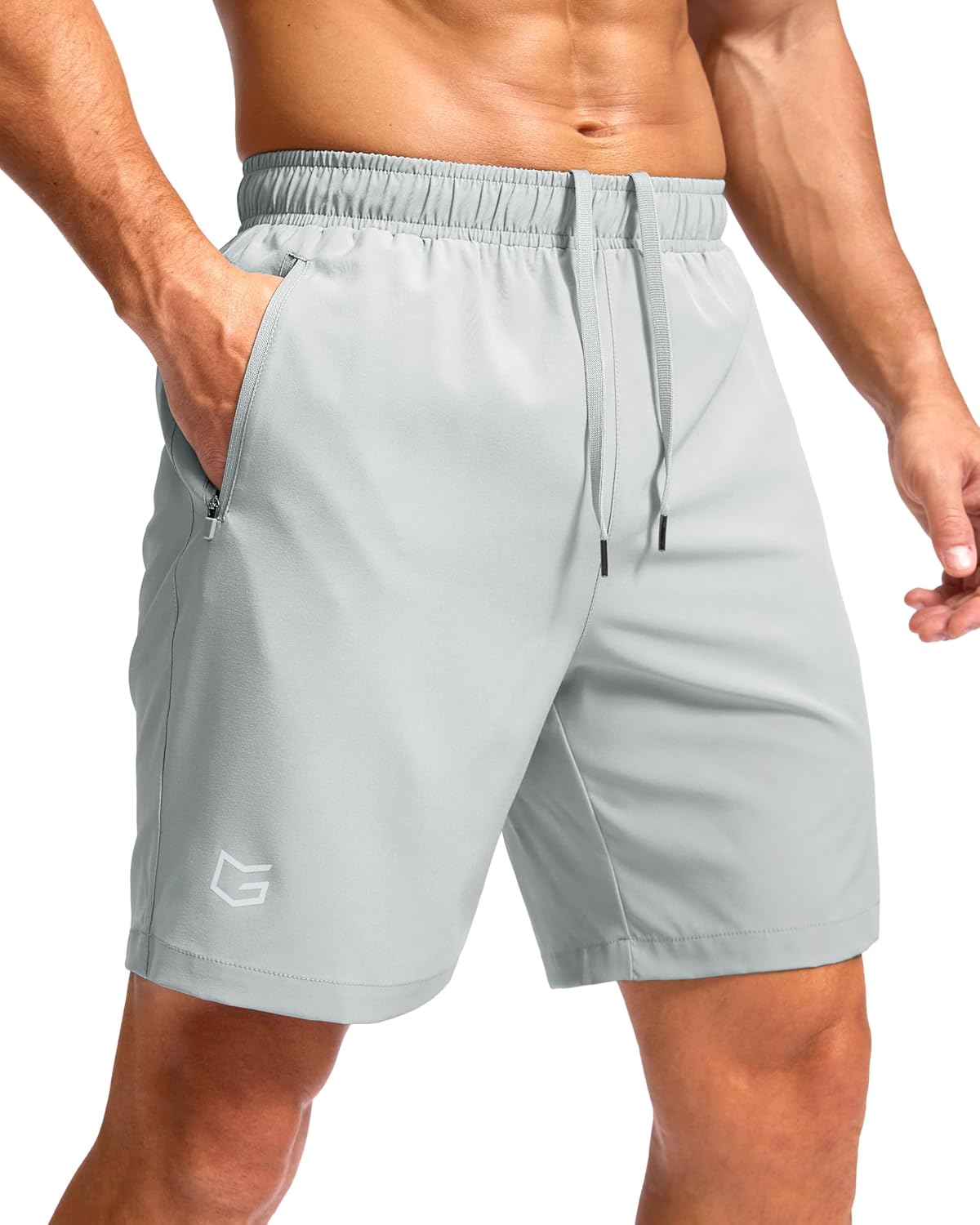 G Gradual Men's Athletic Running Shorts with 2 Zipper Pockets 7"/ 5"/ 9" | Quick Dry, Lightweight, Breathable, Moisture Wicking, Workout, Gym