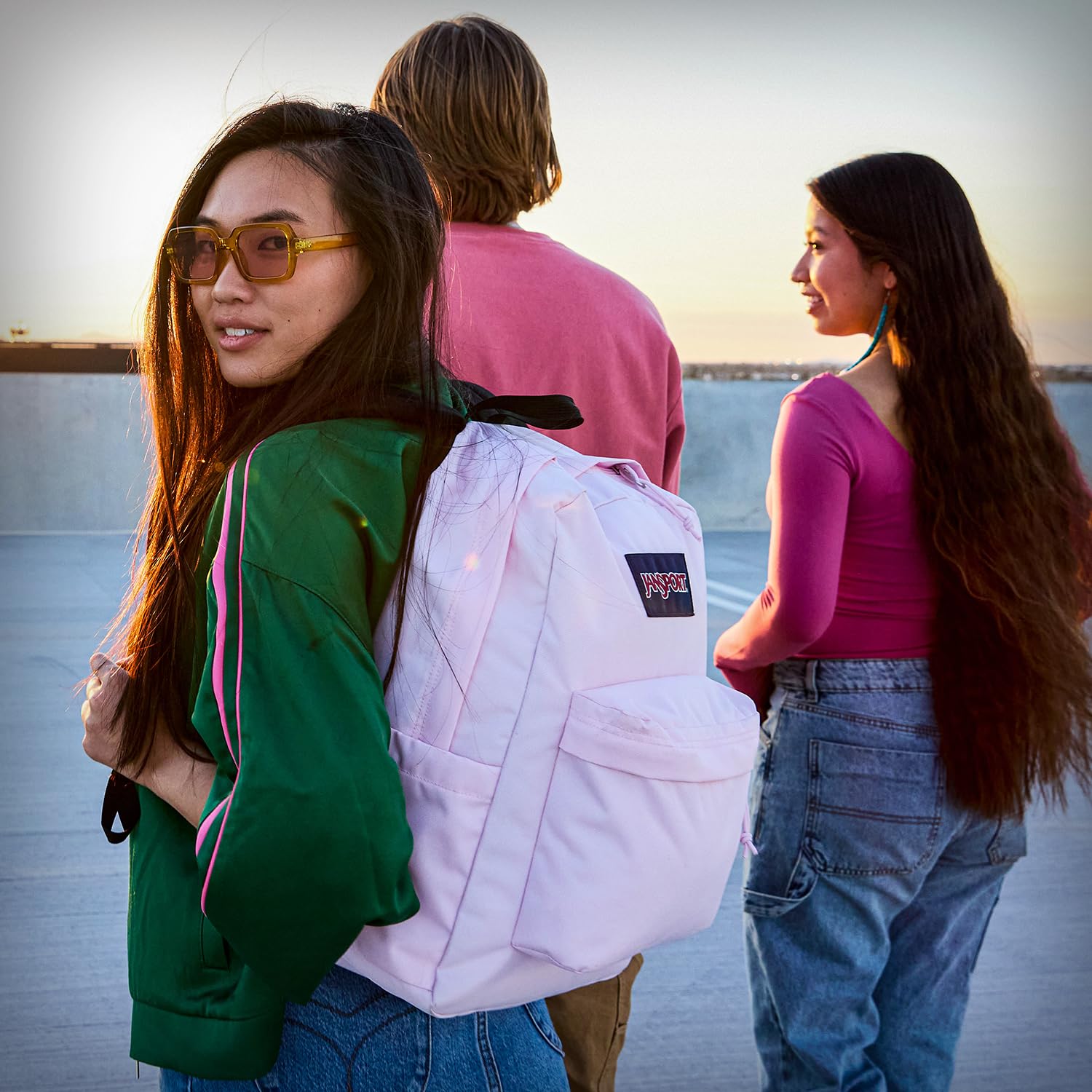 JanSport SuperBreak One Backpack - Durable, Lightweight Bag with 1 Main Compartment, Front Utility Pocket with Built-in Organizer, Premium Backpack, Grounded Grey