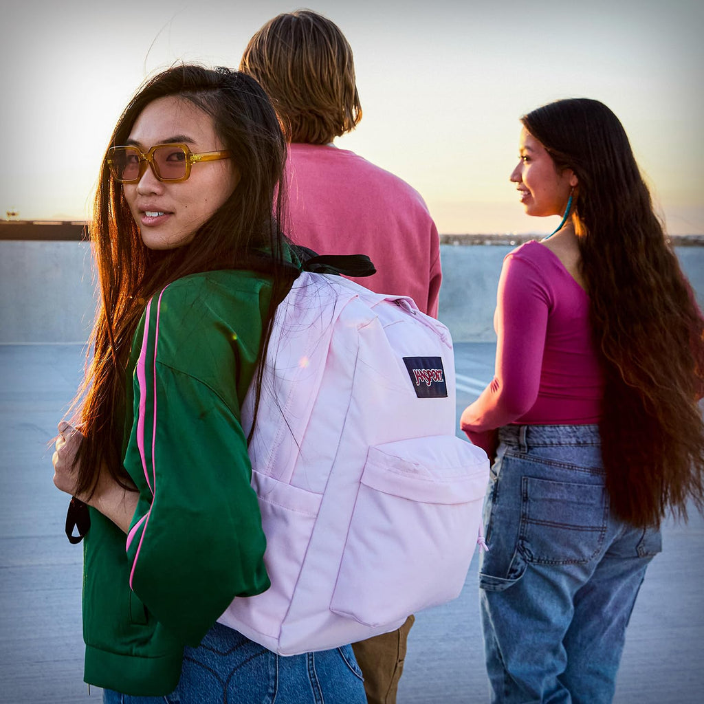 JanSport SuperBreak One Backpack - Durable, Lightweight Bag with 1 Main Compartment, Front Utility Pocket with Built-in Organizer, Premium Backpack, Grounded Grey