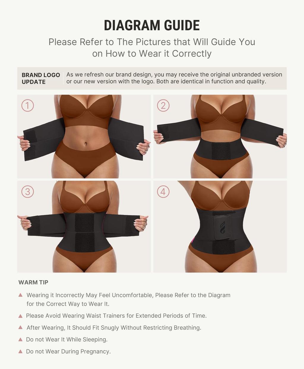FeelinGirl Waist Trainer Belt Cincher Corset Tummy Control Faja Body Shaper | Hourglass Shaping, Triple Wrap, Hook-loop Closure, Postpartum Gym Workout, Underbust Girdle, Perspiring Fabric