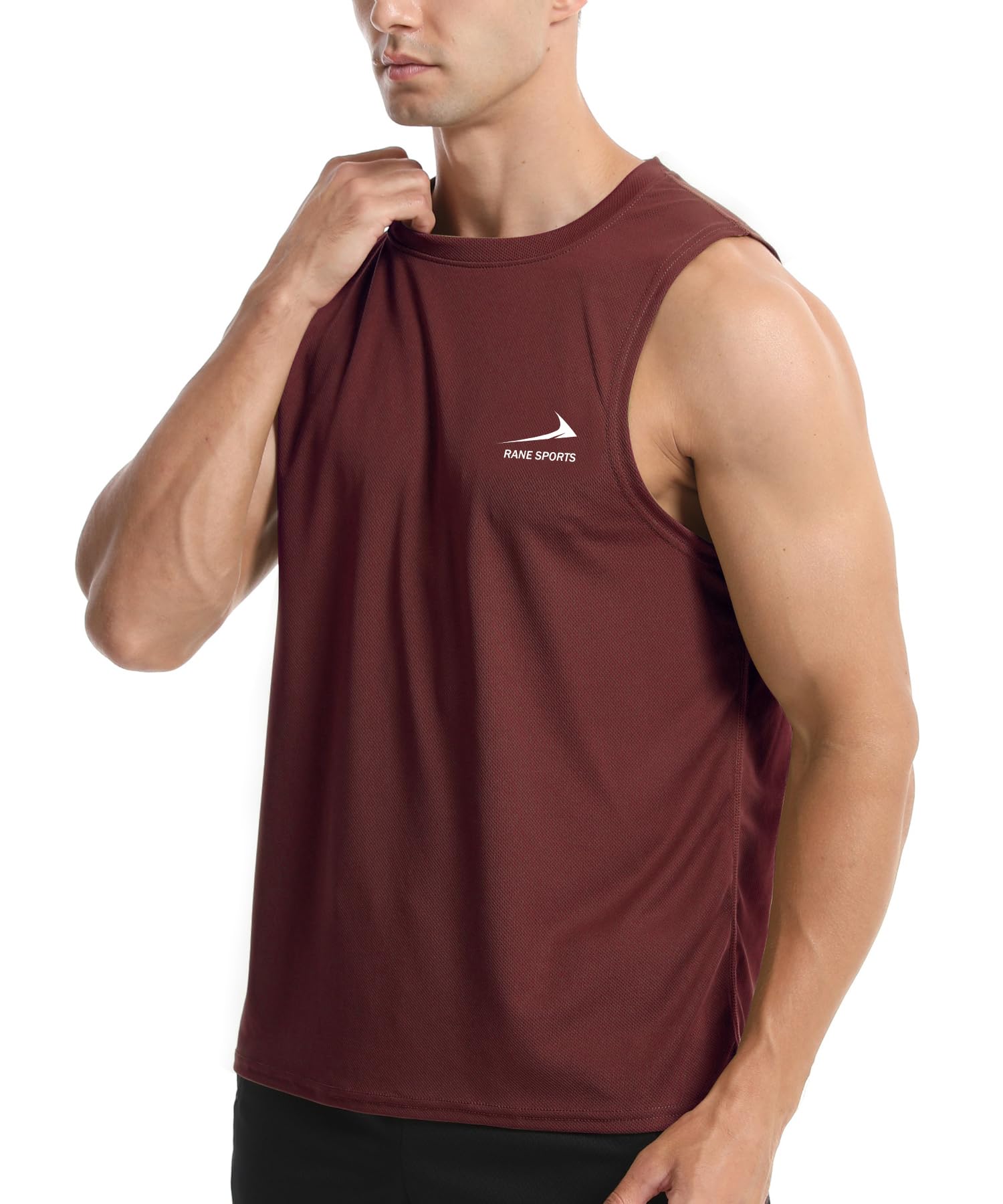 Men's Sleeveless Vest Running Gym Quick Dry Breathable Vest Sports T-Shirt