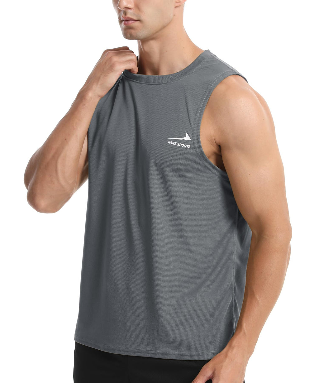 Men's Sleeveless Vest Running Gym Quick Dry Breathable Vest Sports T-Shirt