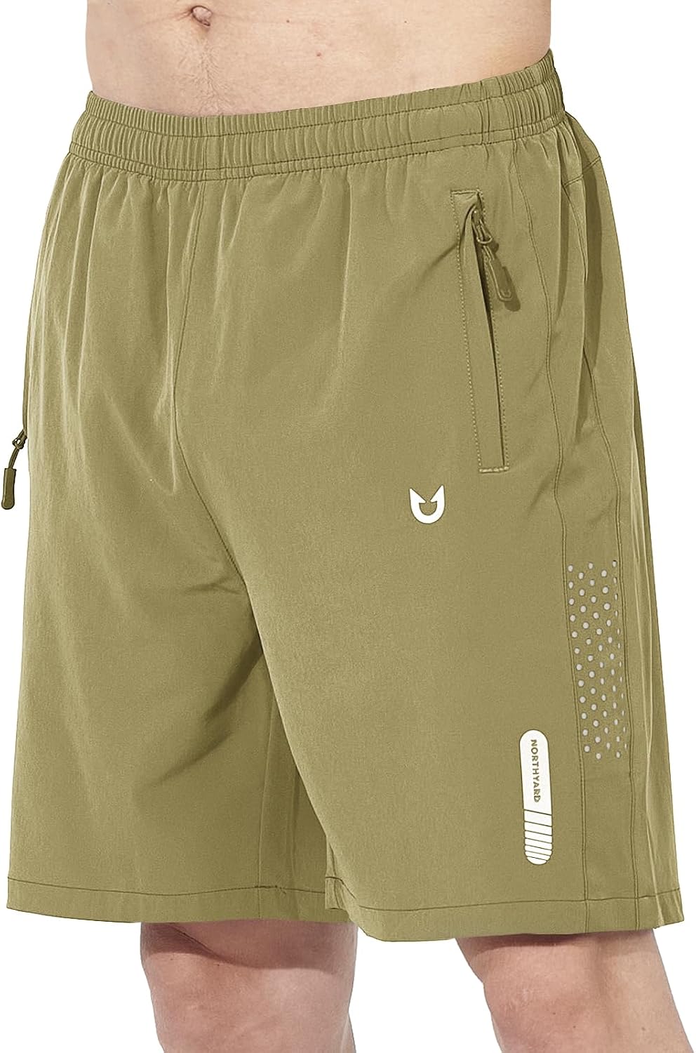 NORTHYARD Men's Athletic Running Shorts Gym Workout 7"/9"/5" Zipper Pockets | Quick Dry, Lightweight, Breathable, Unlined, Moisture-wicking, Reflective Strips, Elastic Waist, Sports Basketball Tennis